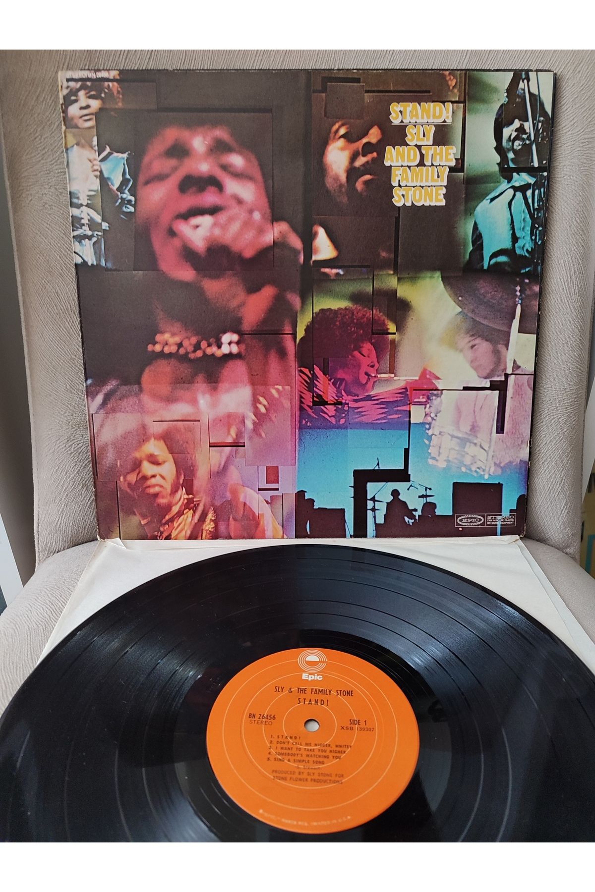 Plakperest Sly & The Family Stone - Stand - 1969 USA Basım LP Plak 2.EL