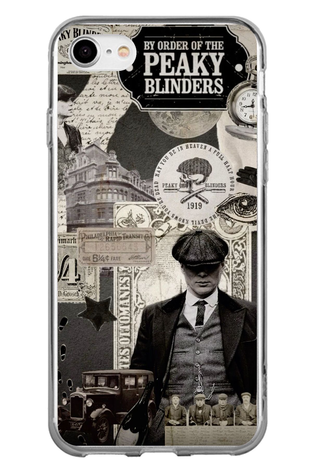 TechTree iPhone 7 - 8 - SE 2020 Uyumlu Peaky Blinders Şeffaf Silikon Kılıf