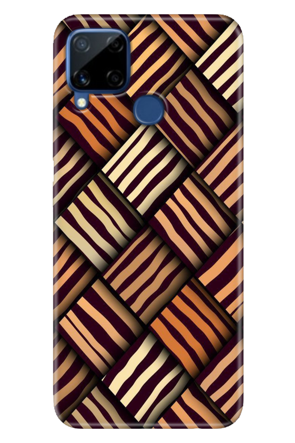 Realme C15 Sheath Patterned Silicone Color TPU UV Leo