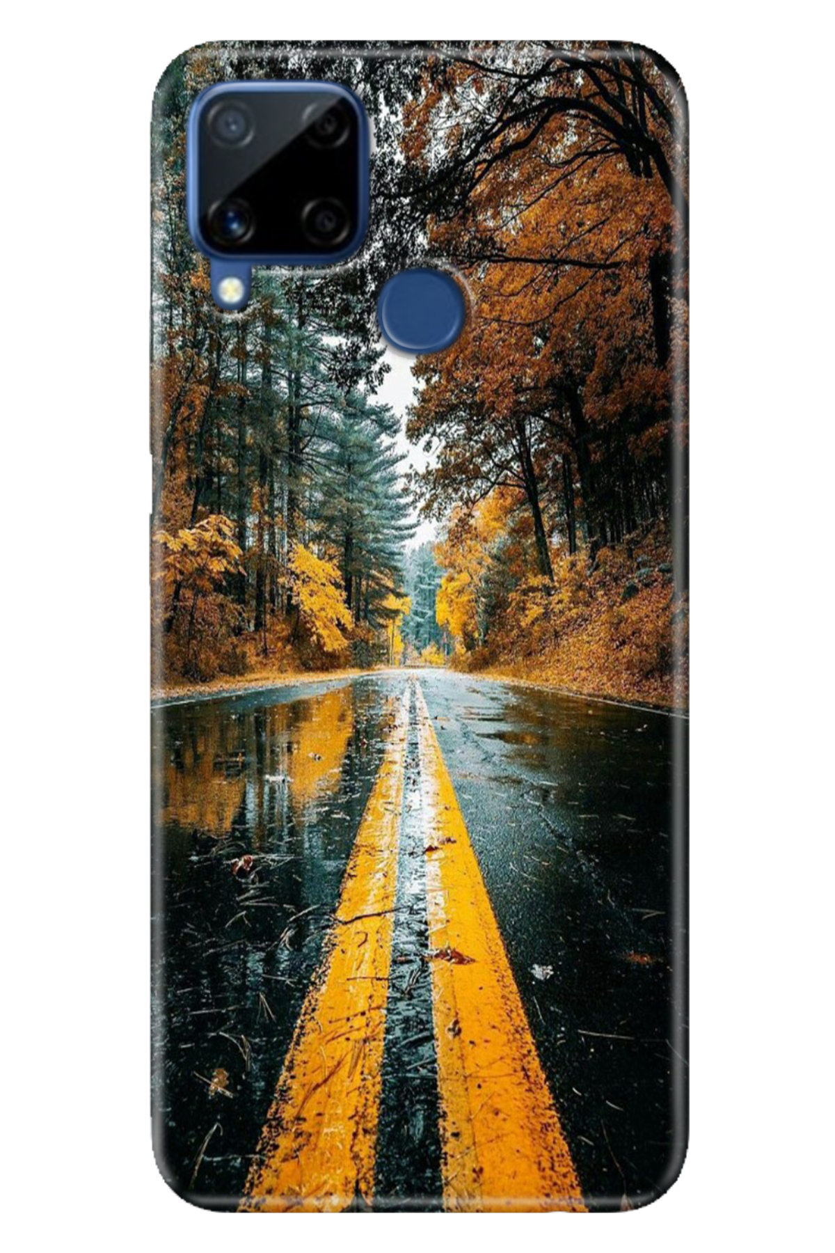 Realme C15 Sheath Pattern Silicone Color TPU UV Fear Path