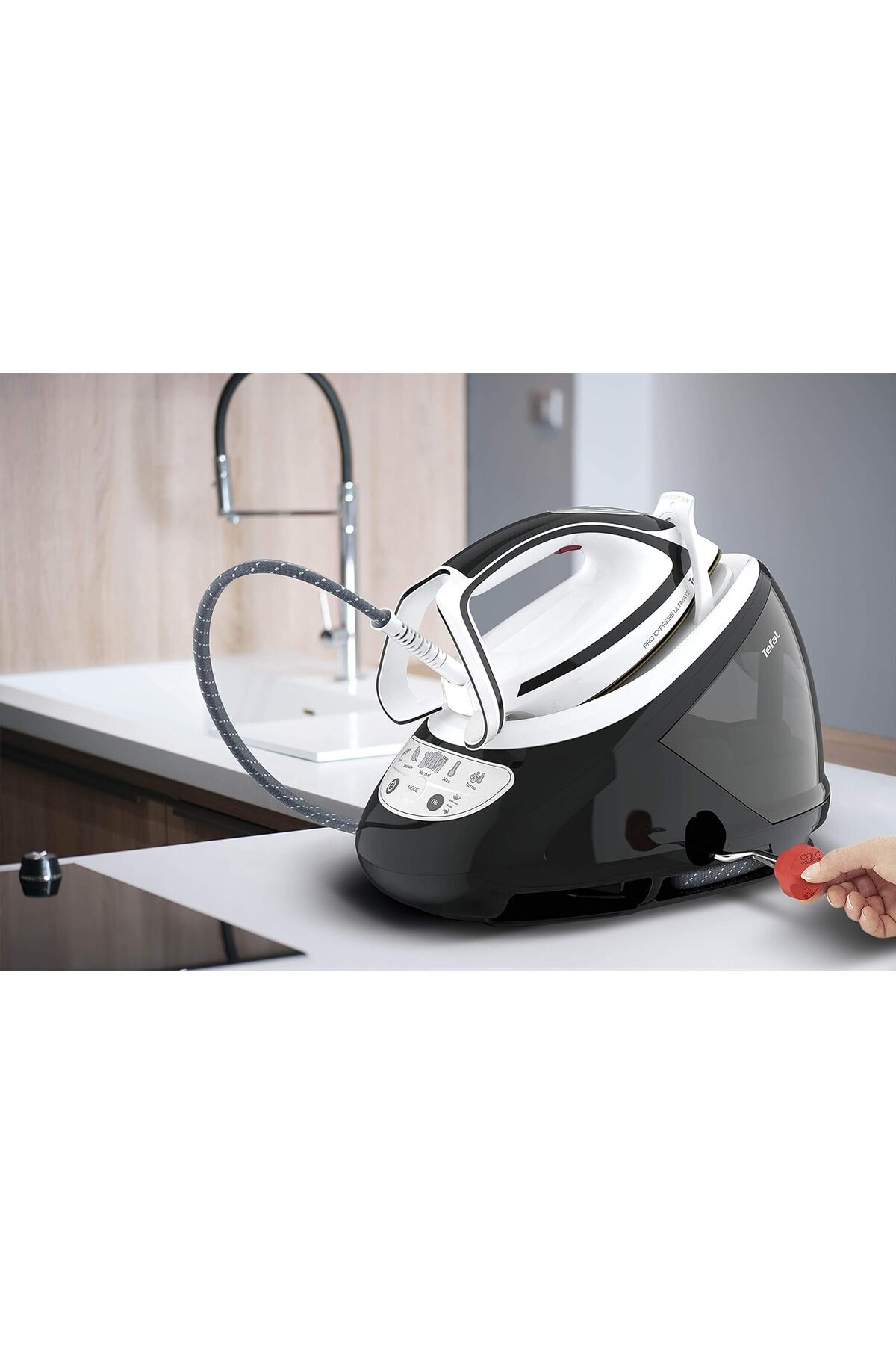 TEFAL-High Pressure Steam Generator Iron, Pro Express Ultimate, Black & White, 1.9 L, GV9550 5