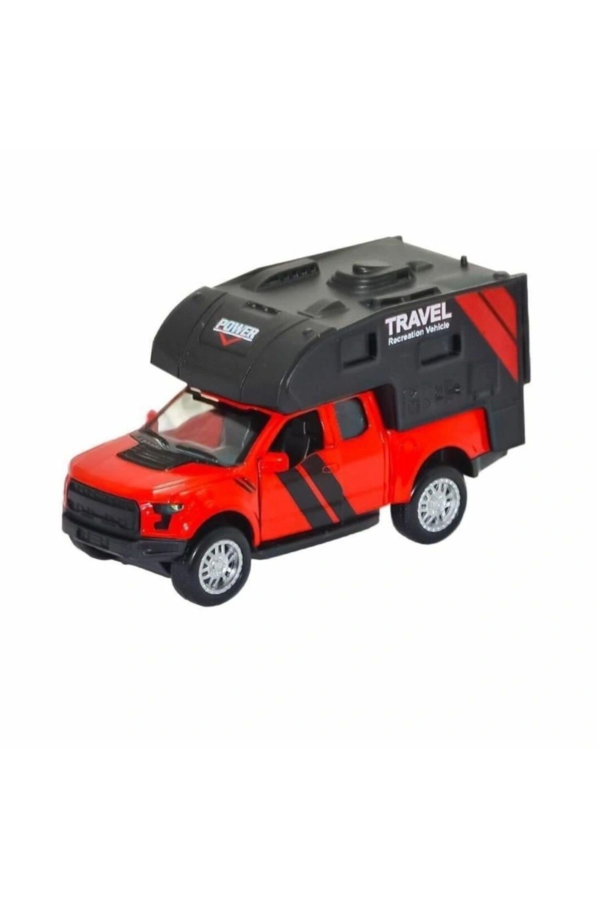 Tolzan FY6022-D - Metal Çek Bırak Karavan Kırmızı