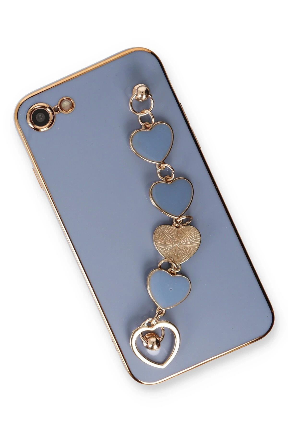 NewFace iPhone 7 Uyumlu Kılıf Esila Silikon - Gri SVLRS