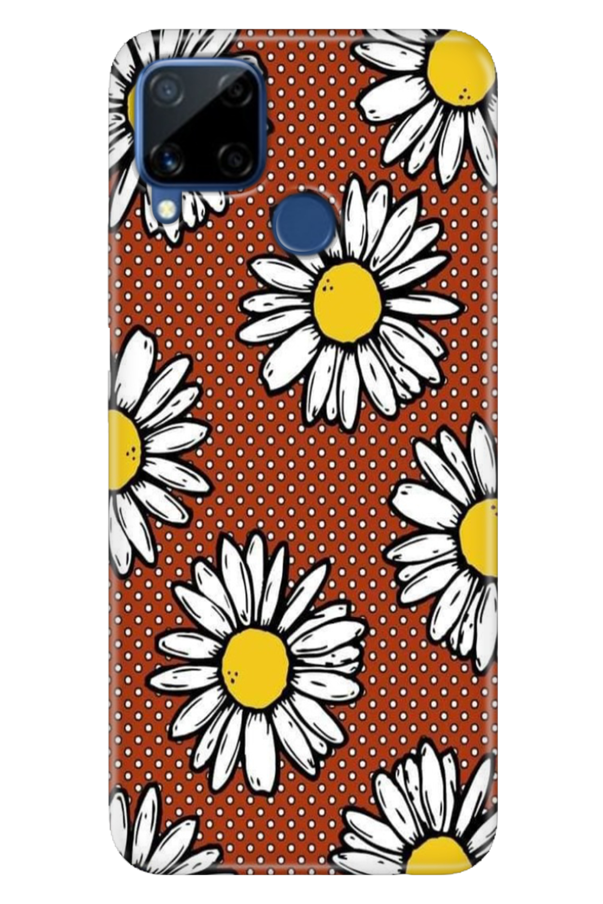 Realme C15 Sheath Patterned Silicone Color TPU UV Polka Dot