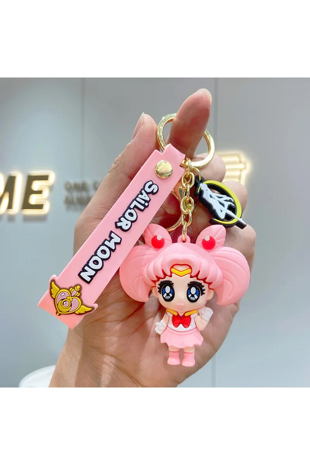 FG KONNİCHİWA japon animesi Sailor Moon anahtarlık sevimli araba anahtarlık çanta süsler tatil hediyeler