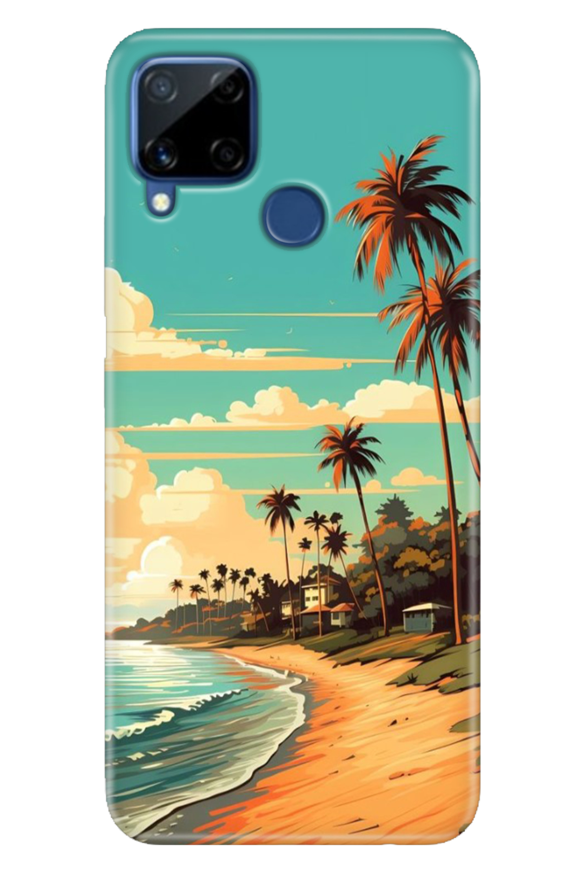 Realme C15 Sheath Pattern Silicone Color TPU UV Malibu