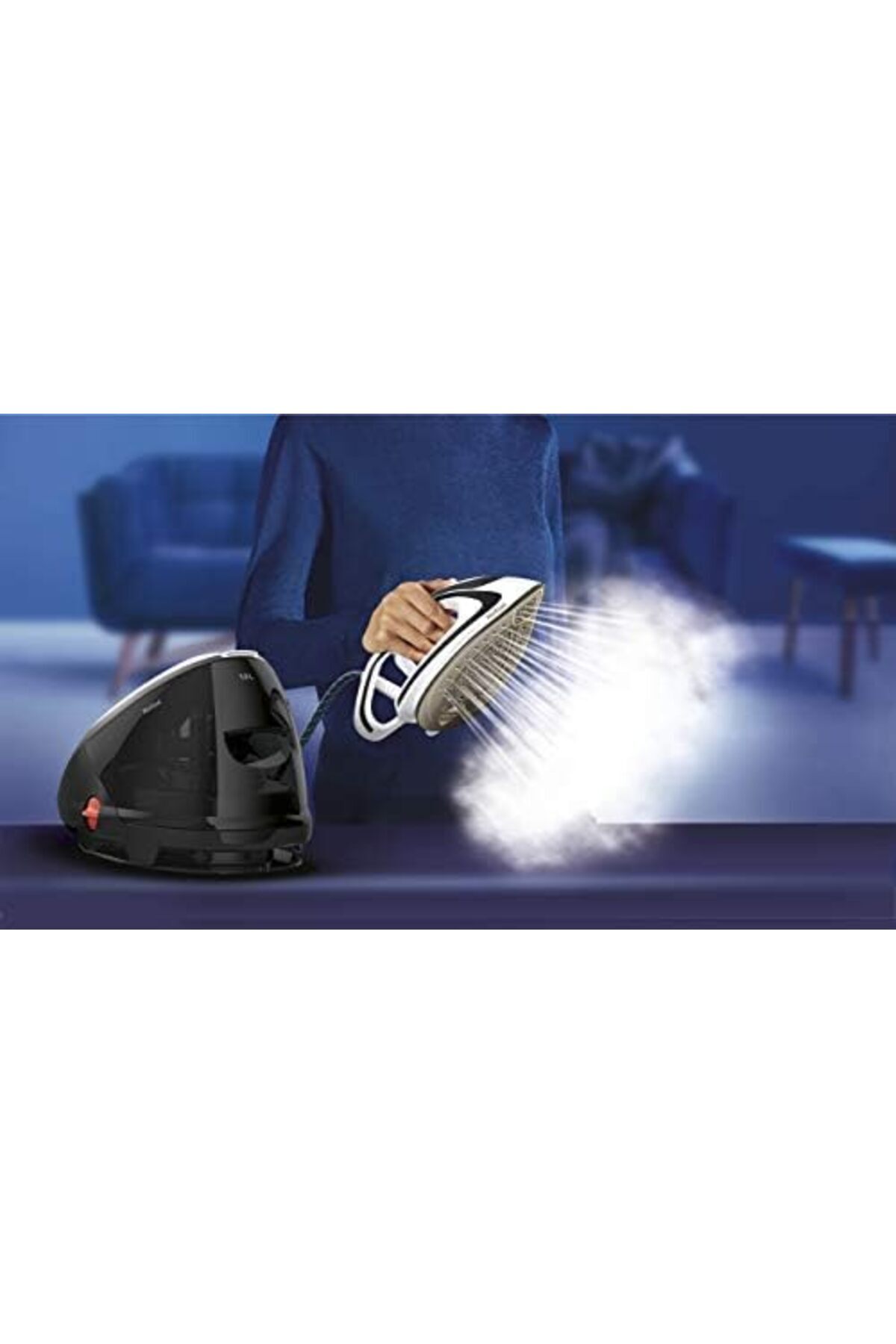 TEFAL-High Pressure Steam Generator Iron, Pro Express Ultimate, Black & White, 1.9 L, GV9550 4