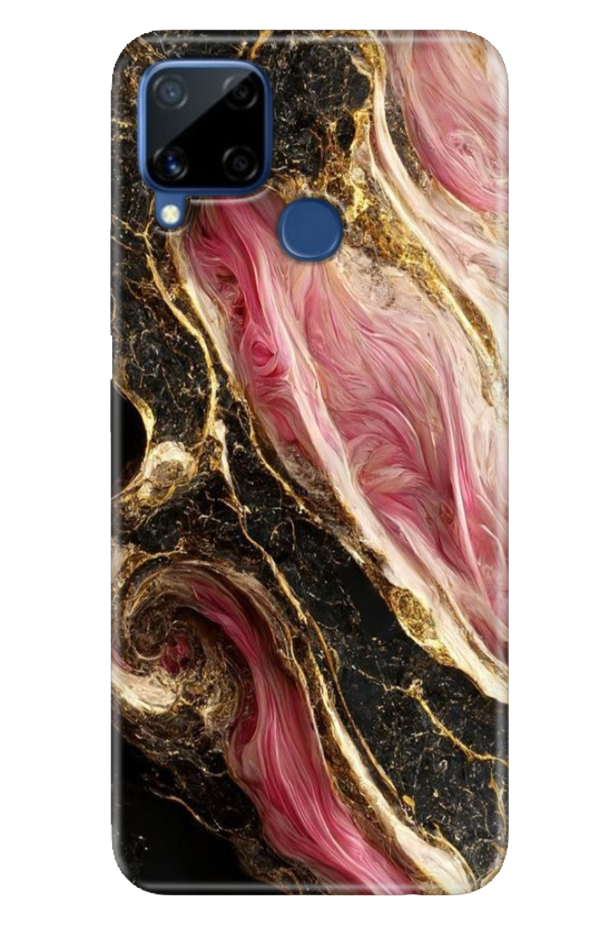 Realme C15 Sheath Patterned Silicone Color TPU UV Seattle Marble