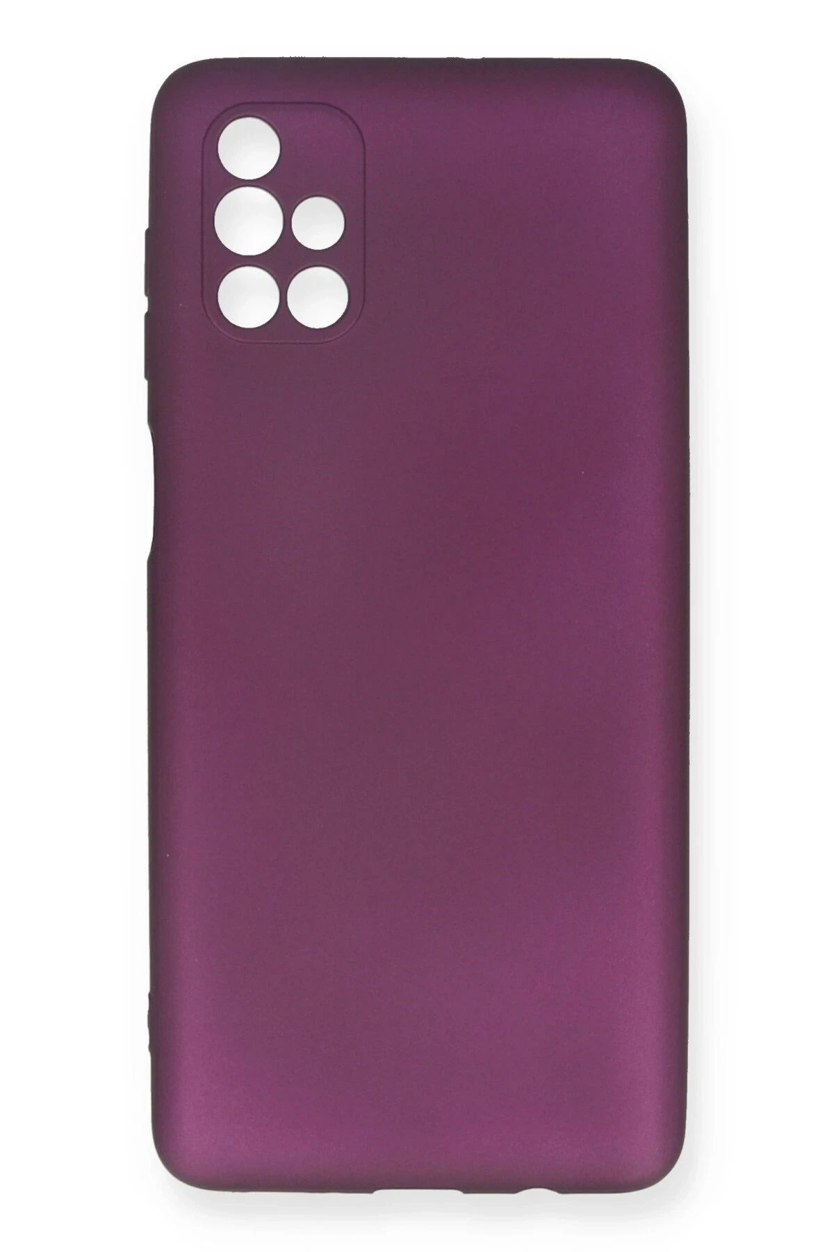 NewFace Samsung Galaxy M51 Kılıf First Silikon - Mürdüm NRMSA