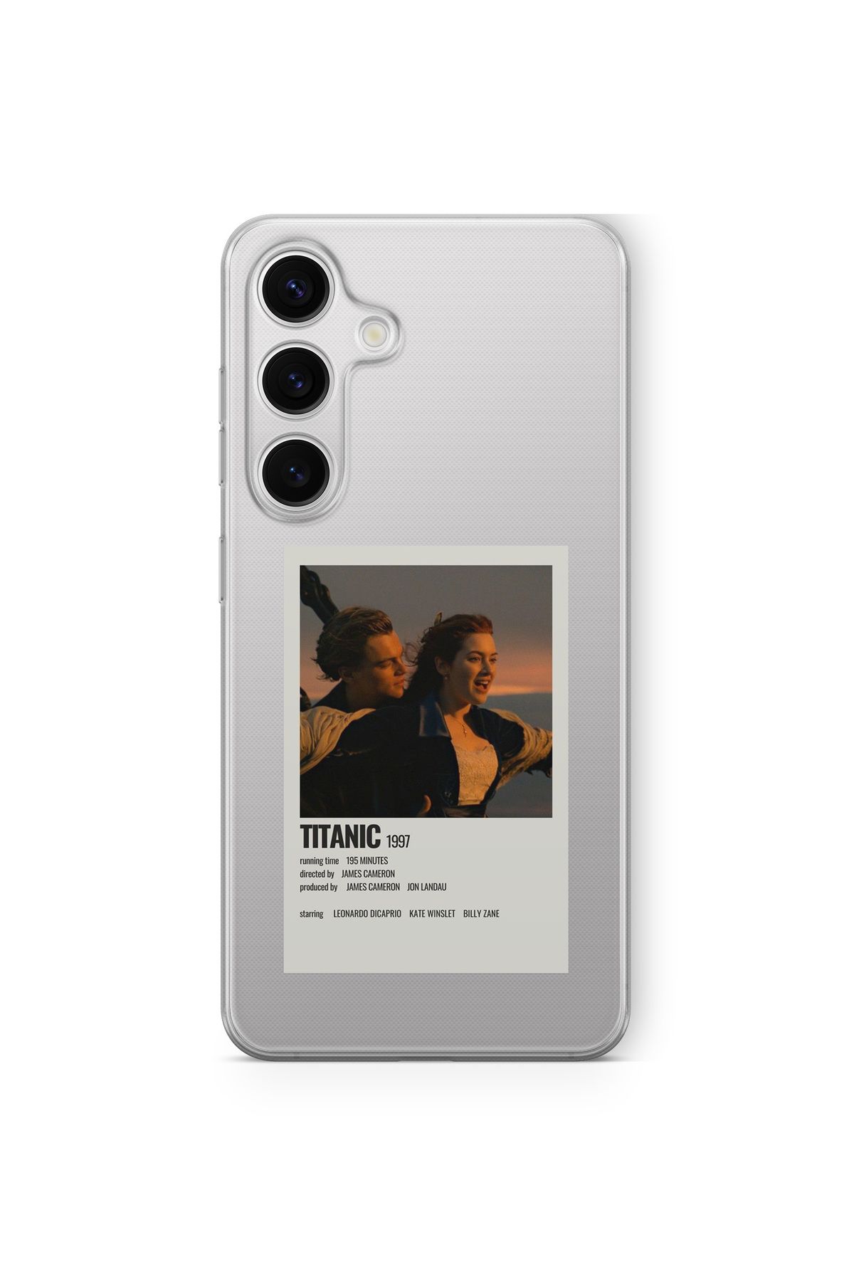 Space Star Samsung Galaxy A16 Uyumlu Titanic Poster Tasarım Baskılı Şeffaf Kılıf