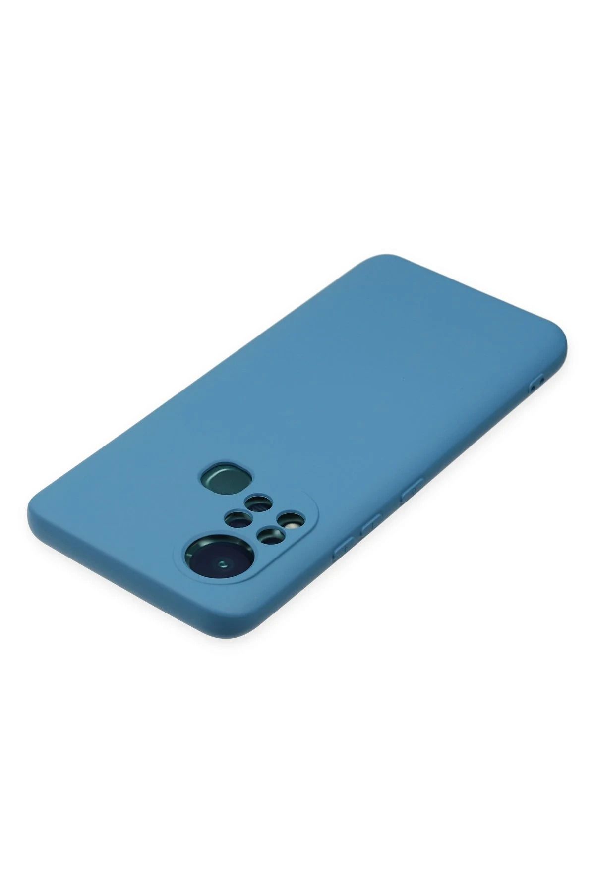 NewFace İnfinix Hot 11s Uyumlu Kılıf Nano içi Kadife Silikon - Mavi SVLRS