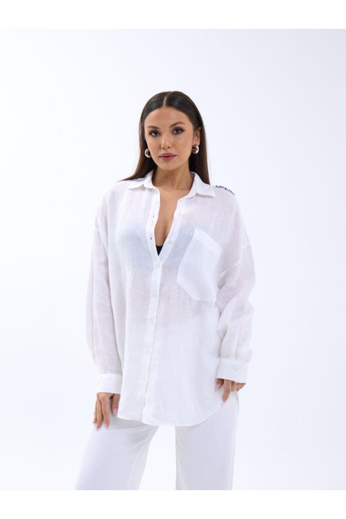 ARUZ MODA 7399 GÖMLEK-BEYAZ