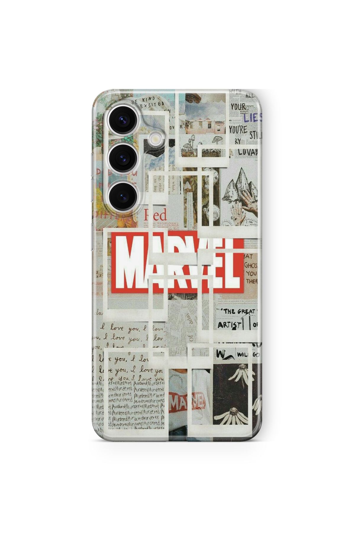 Space Star Samsung Galaxy A34 Uyumlu Marvel Tasarım Baskılı Şeffaf Kılıf