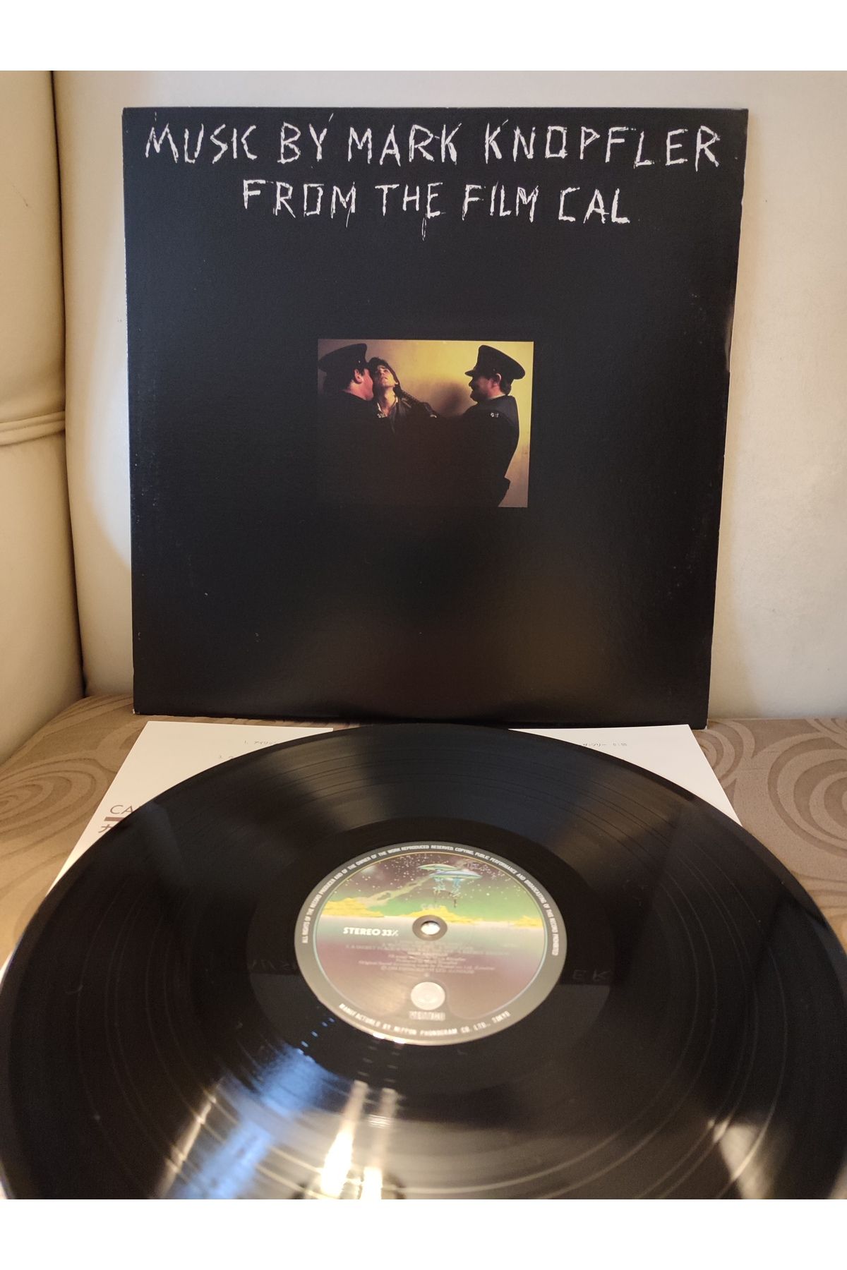 Plakperest Mark Knopfler ‎- Music By Mark Knopfler From The Film Cal - 1984 Japonya Basım LP Plak 2.el