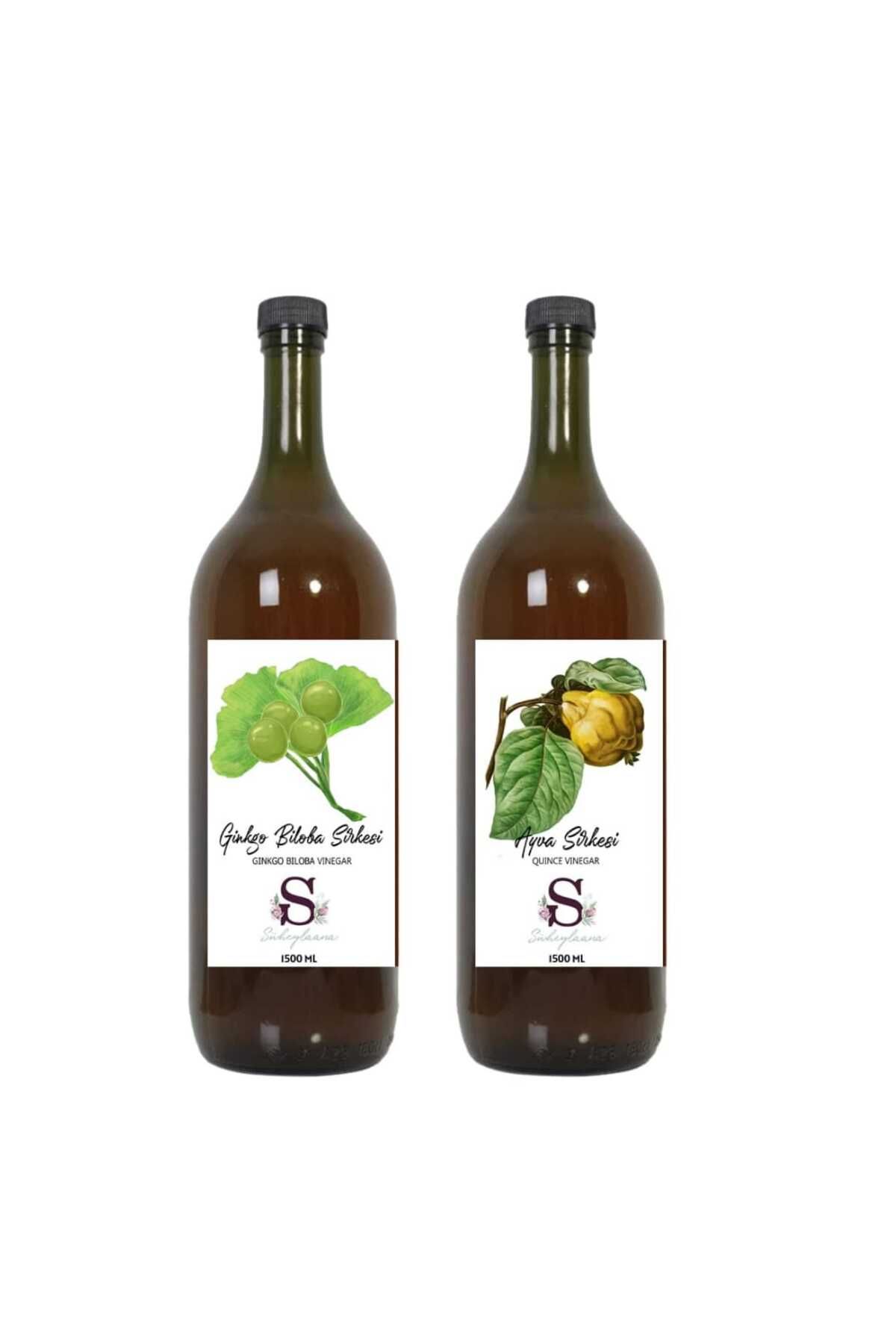 Süheylaana Doğal Ginkgo Biloba Sirkesi 1500 Ml - Doğal Ayva Sirkesi 1500 Ml