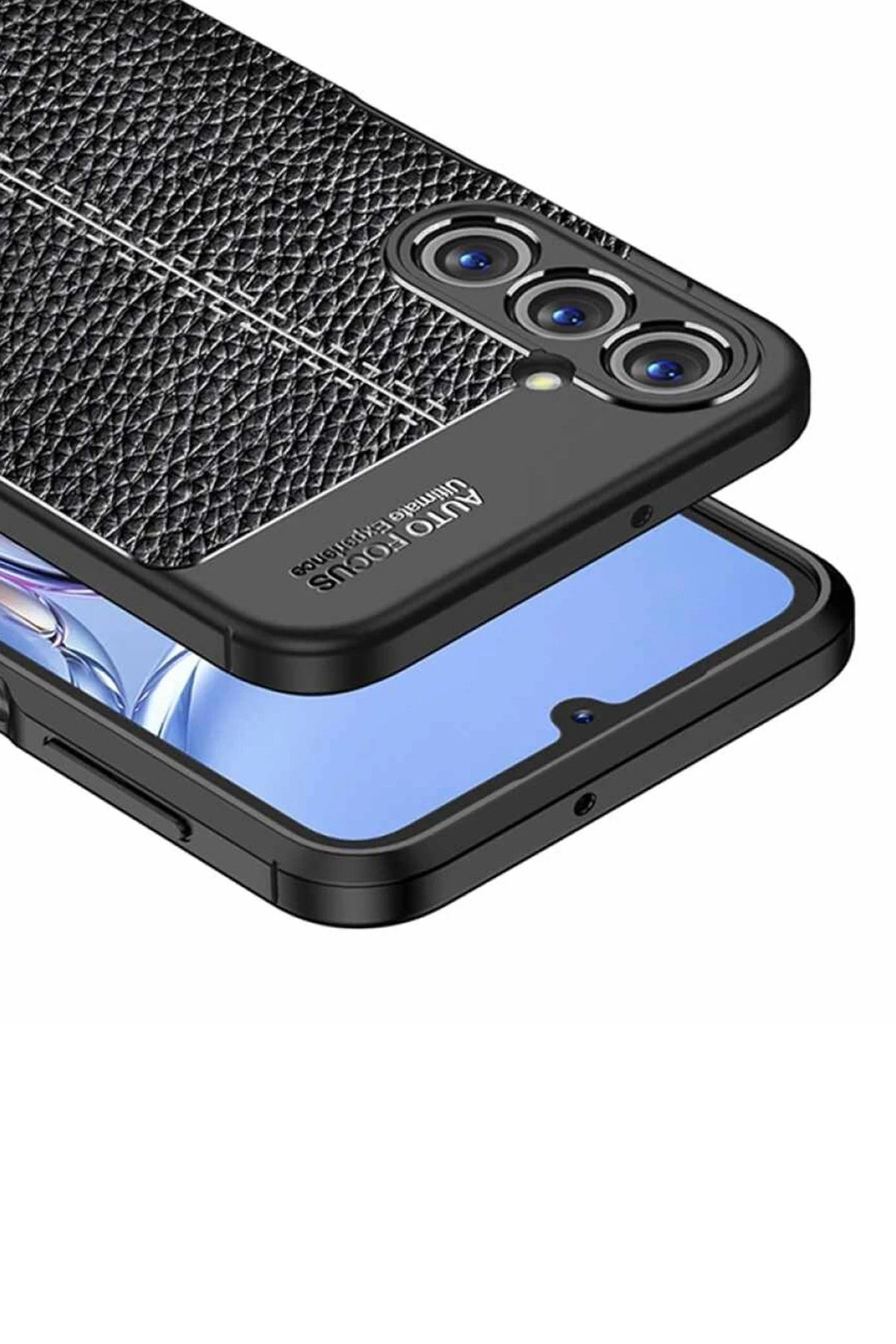 NewFace Samsung Galaxy A05S Kılıf Auto Focus Kapak - Siyah GLSTD