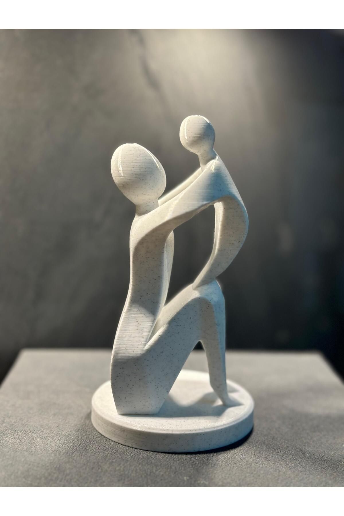 kayseri3D Anne Çocuk Biblo - Anneler Günü - 15CM - Granit (Mermer Görünümlü) 3D Baskı