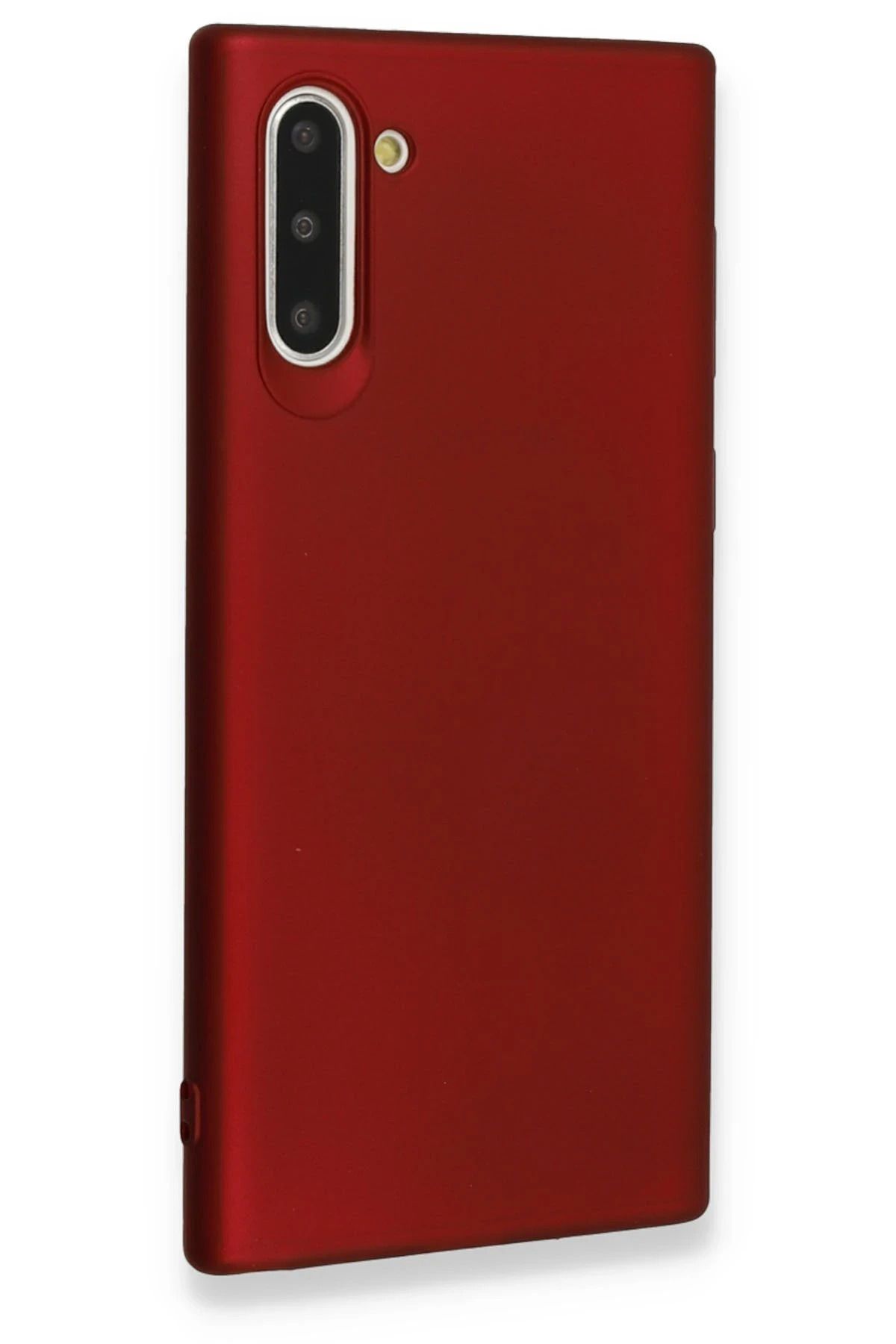 NewFace Samsung Galaxy Note 10 Kılıf First Silikon - Bordo NRMSA