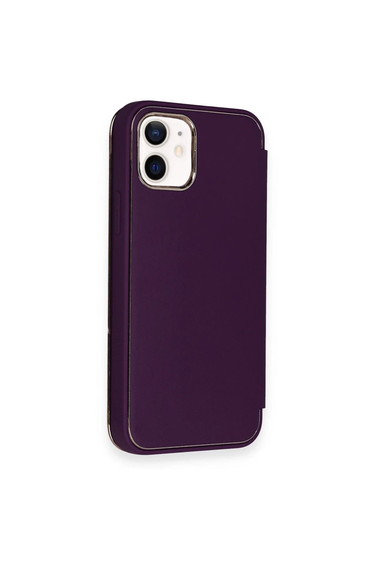 NewFace iPhone 11 Kılıf Dolpin Kapaklı - Derin Mor NRMSA