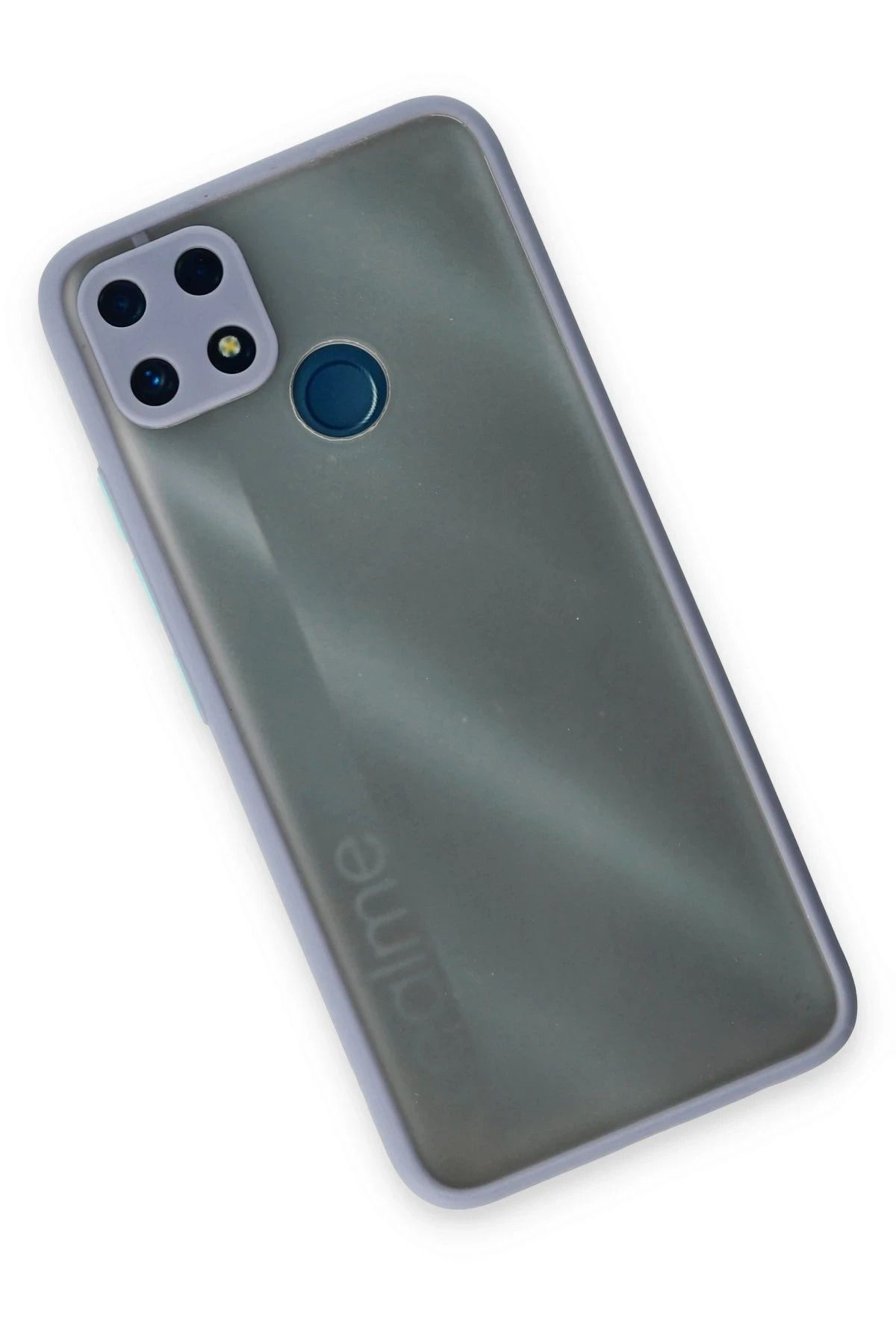 NewFace Realme C25 Kılıf Montreal Silikon Kapak - Gri SVLRS