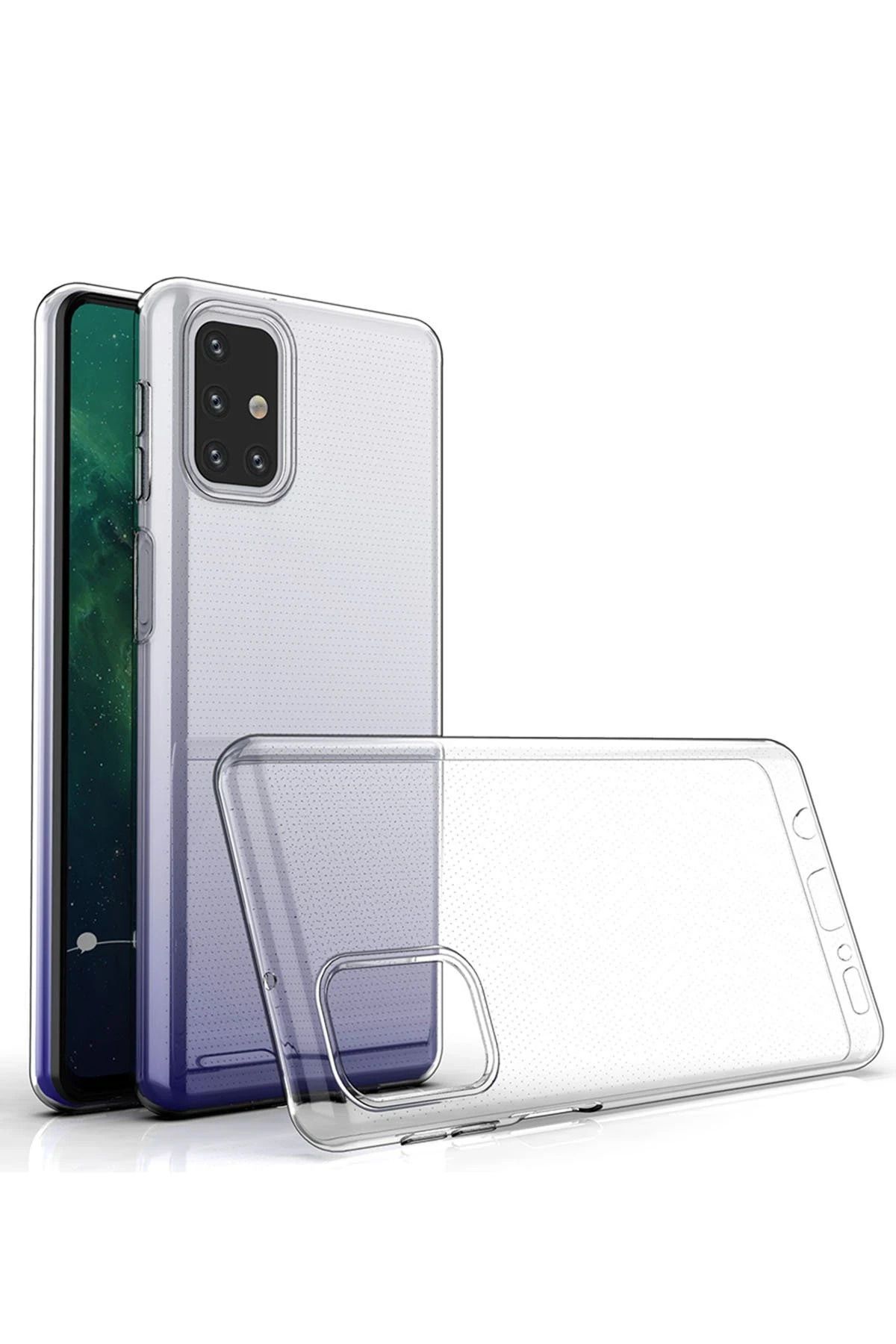 NewFace Samsung Galaxy M31S Kılıf Lüx Şeffaf Silikon NRMSA