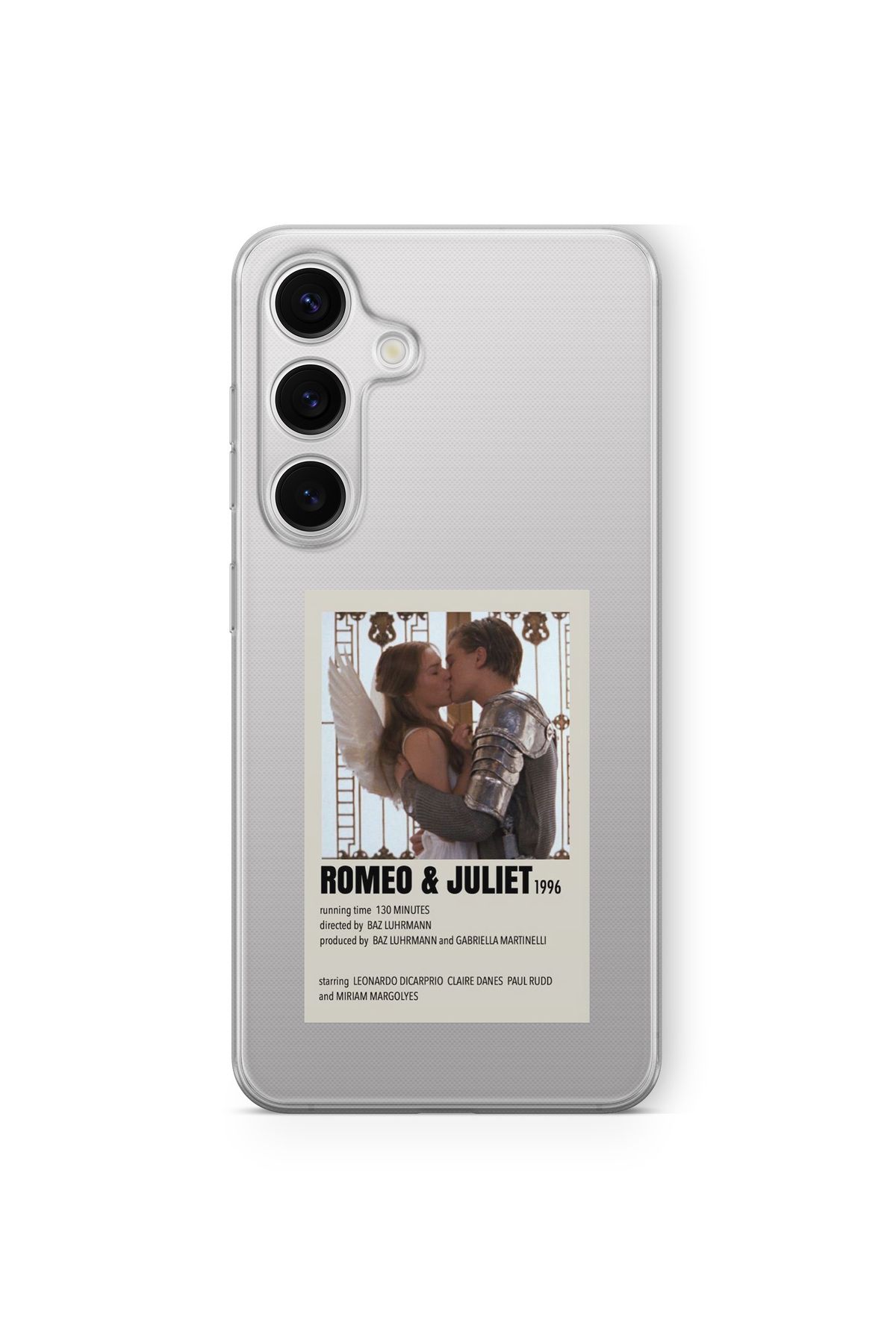 Space Star Samsung Galaxy A34 Uyumlu Romeo ve Juliet Poster Tasarım Baskılı Şeffaf Kılıf