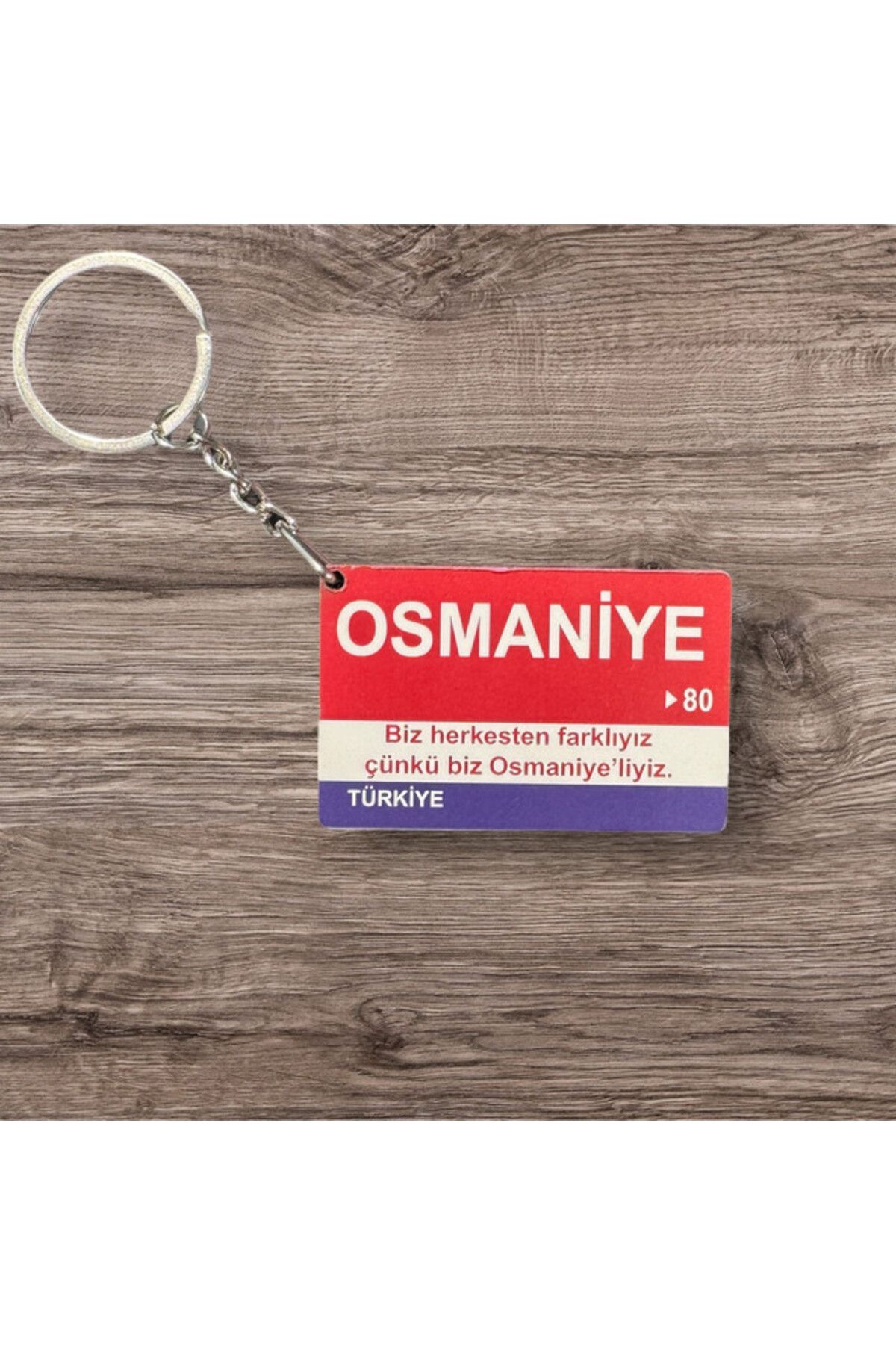 RoyalVance Osmaniye Ahşap Anahtarlık – İl ve Şehir Temalı Hediyelik