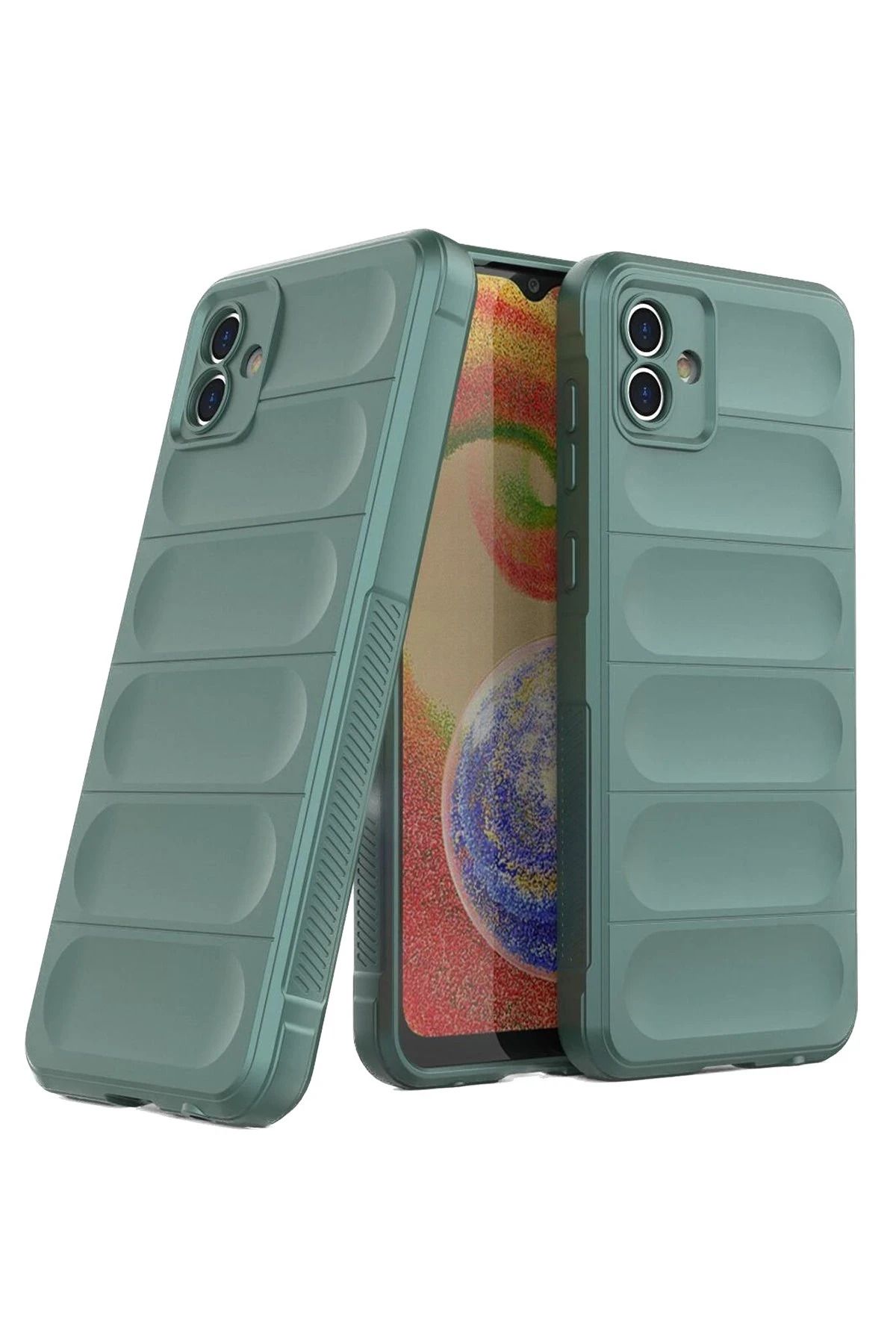 NewFace Galaxy A05 Uyumlu Kılıf Optimum Silikon - Koyu Yeşil BSTMY