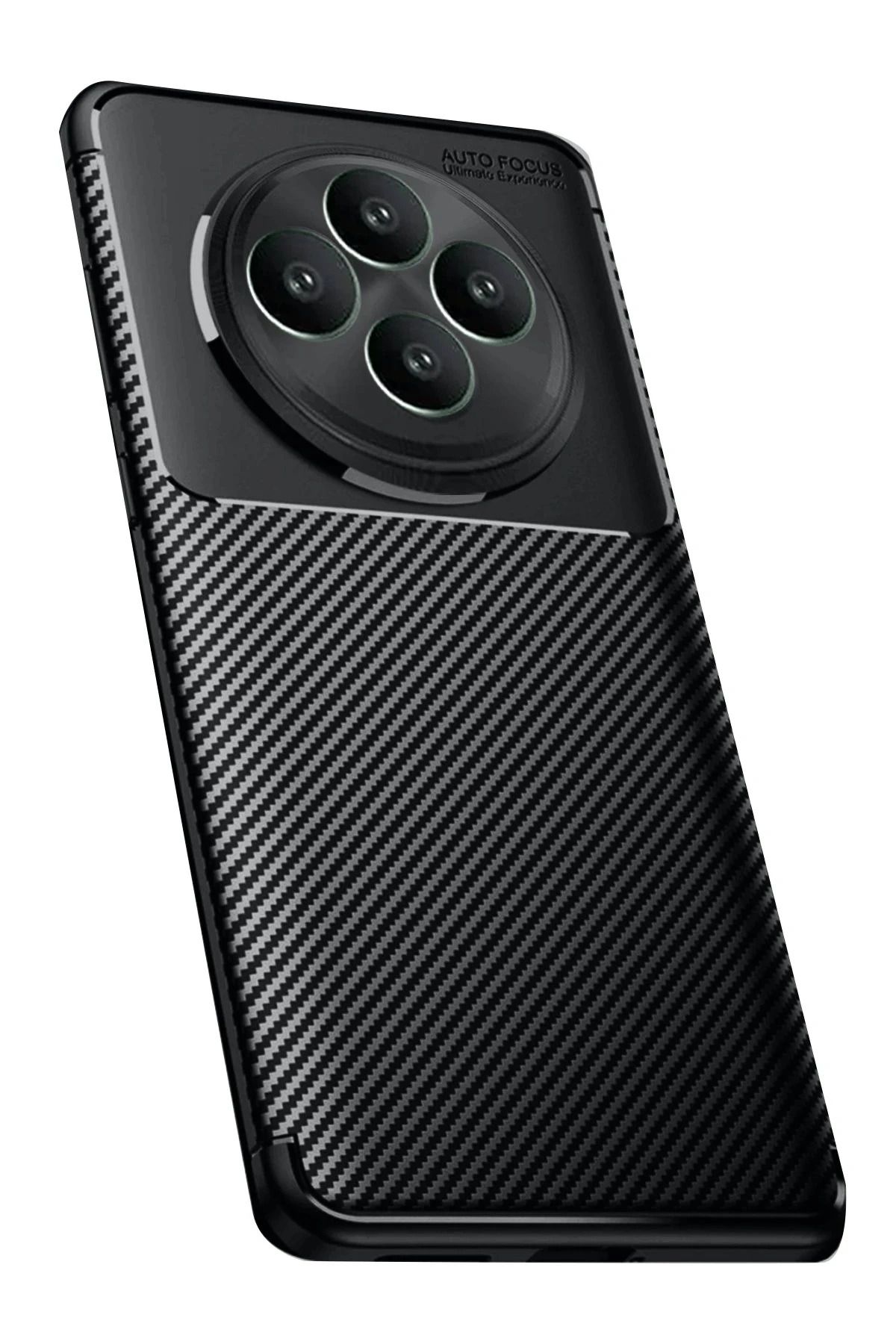 NewFace Reno 11 FS Kılıf Auto Focus Karbon Kapak - Siyah BSTMY