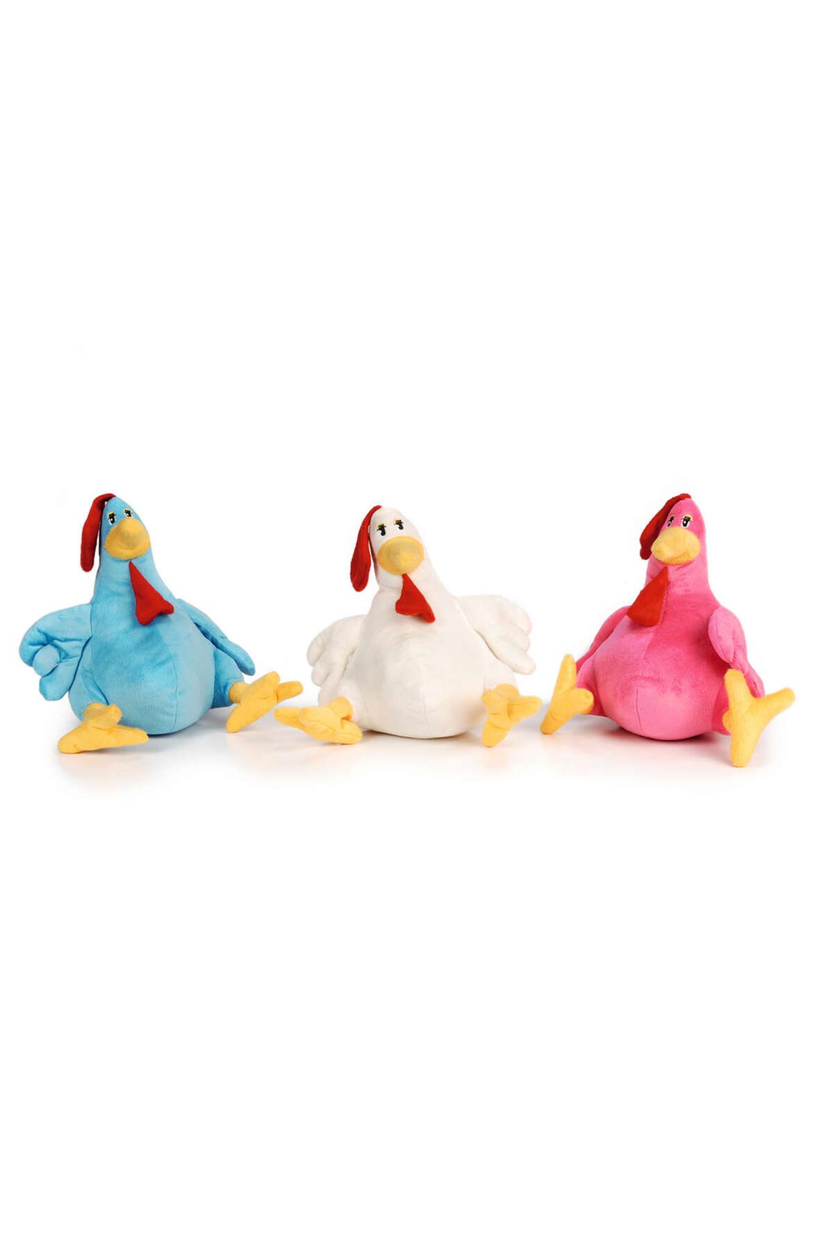 Beeztees Köpek Oyuncağı, Sesli, Tavuk, Peluş, Çeşitli Renklerde, 30x28x29cm GLSTD