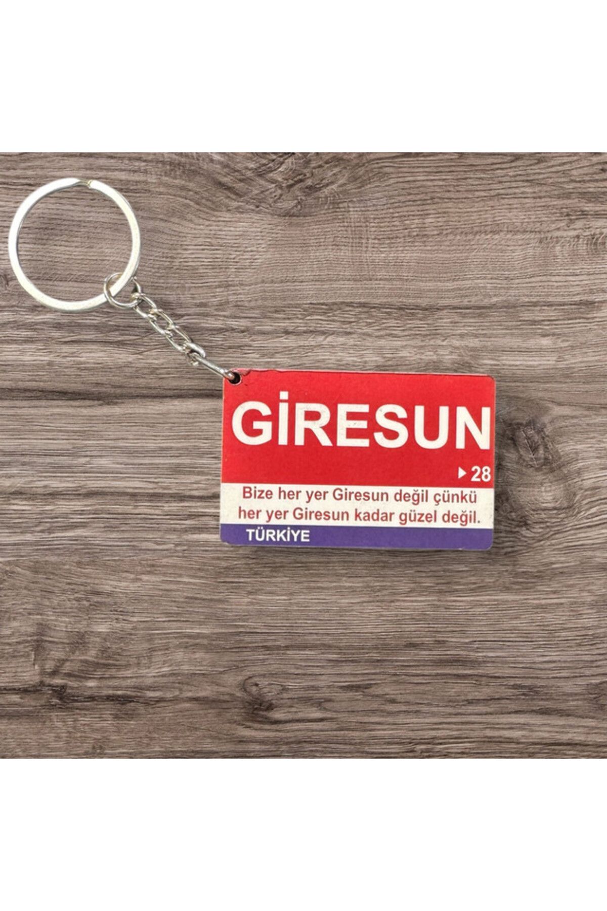 RoyalVance Giresun Ahşap Anahtarlık – İl ve Şehir Temalı Hediyelik