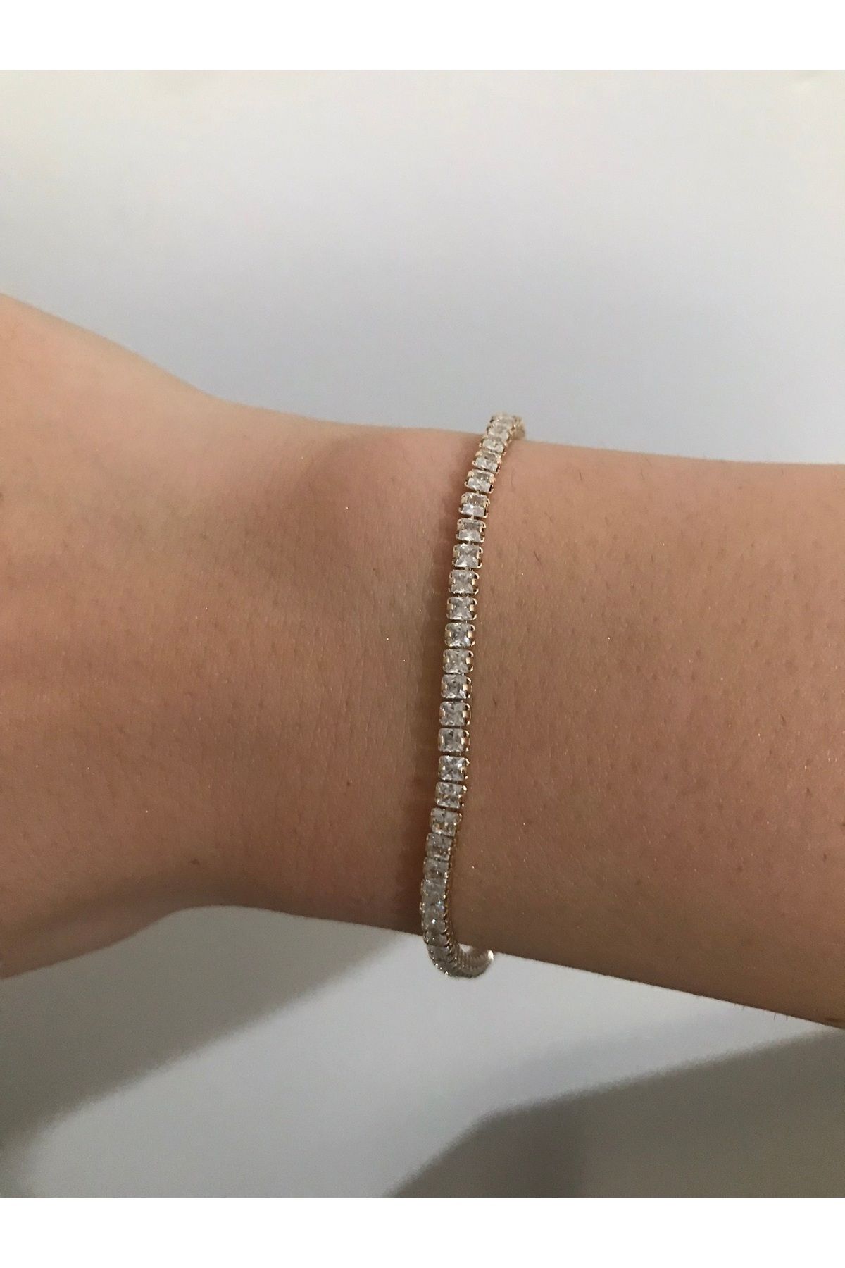 shop PASLANMAZ ÇELİK SU YOLU BİLEKLİK PARLAK TAŞLI KARARMAZ GOLD SARI