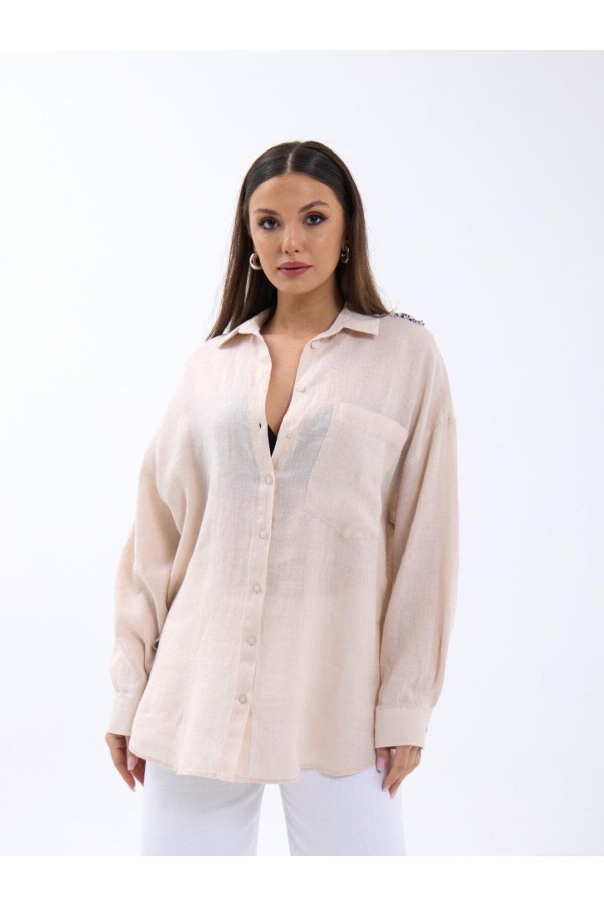 ARUZ MODA 7399 GÖMLEK-BEJ