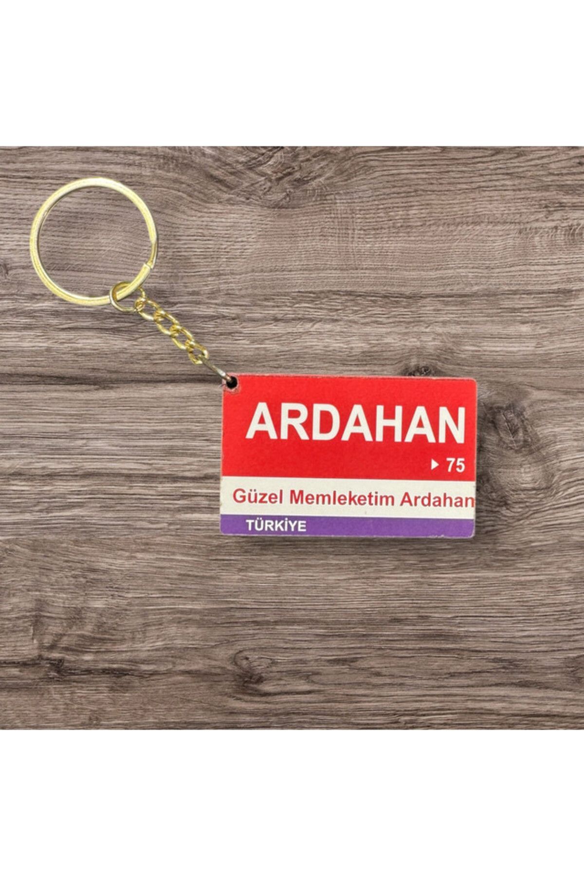 RoyalVance Ardahan Ahşap Anahtarlık – İl ve Şehir Temalı Hediyelik