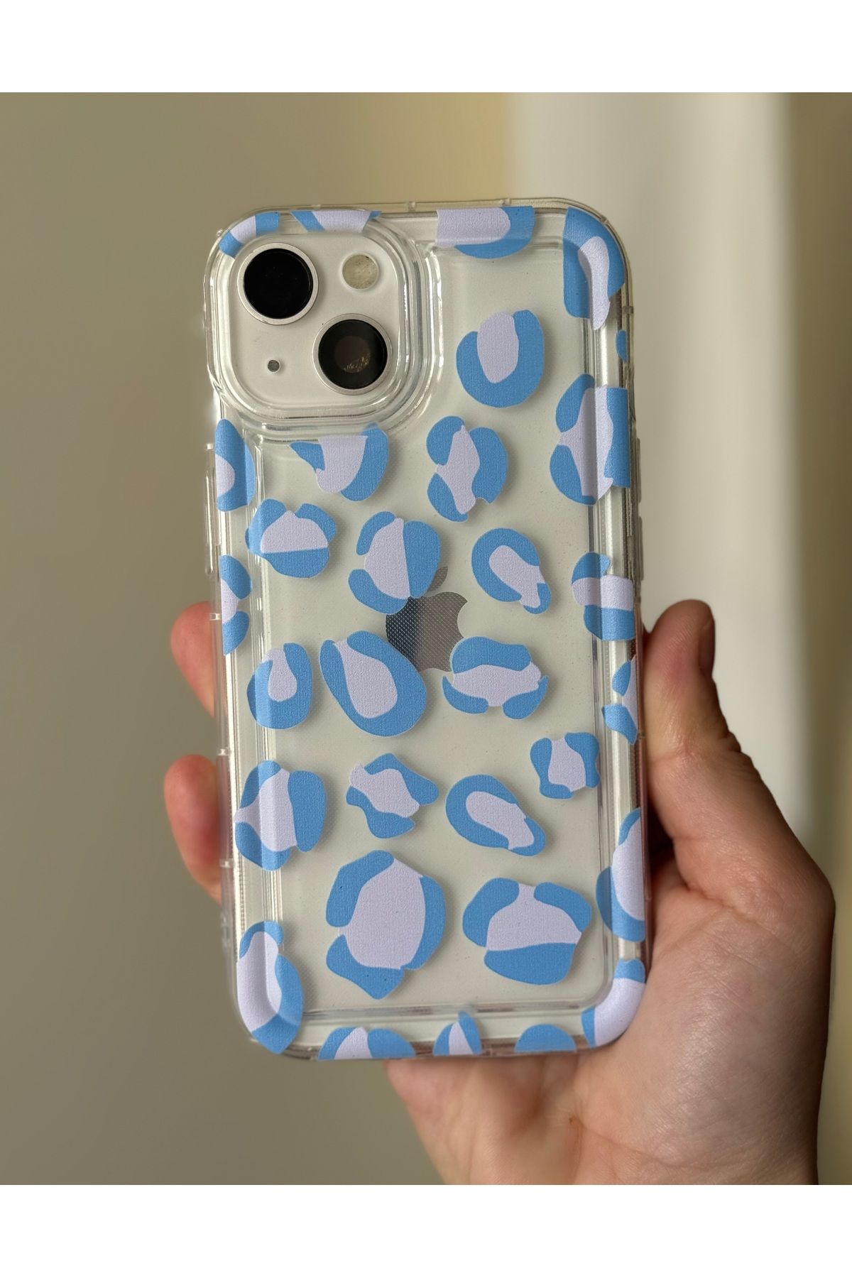 FİŞNEİLETİŞİM İPHONE 13/14 UYUMLU ŞEFFAF LEOPAR DESENLİ KILIF