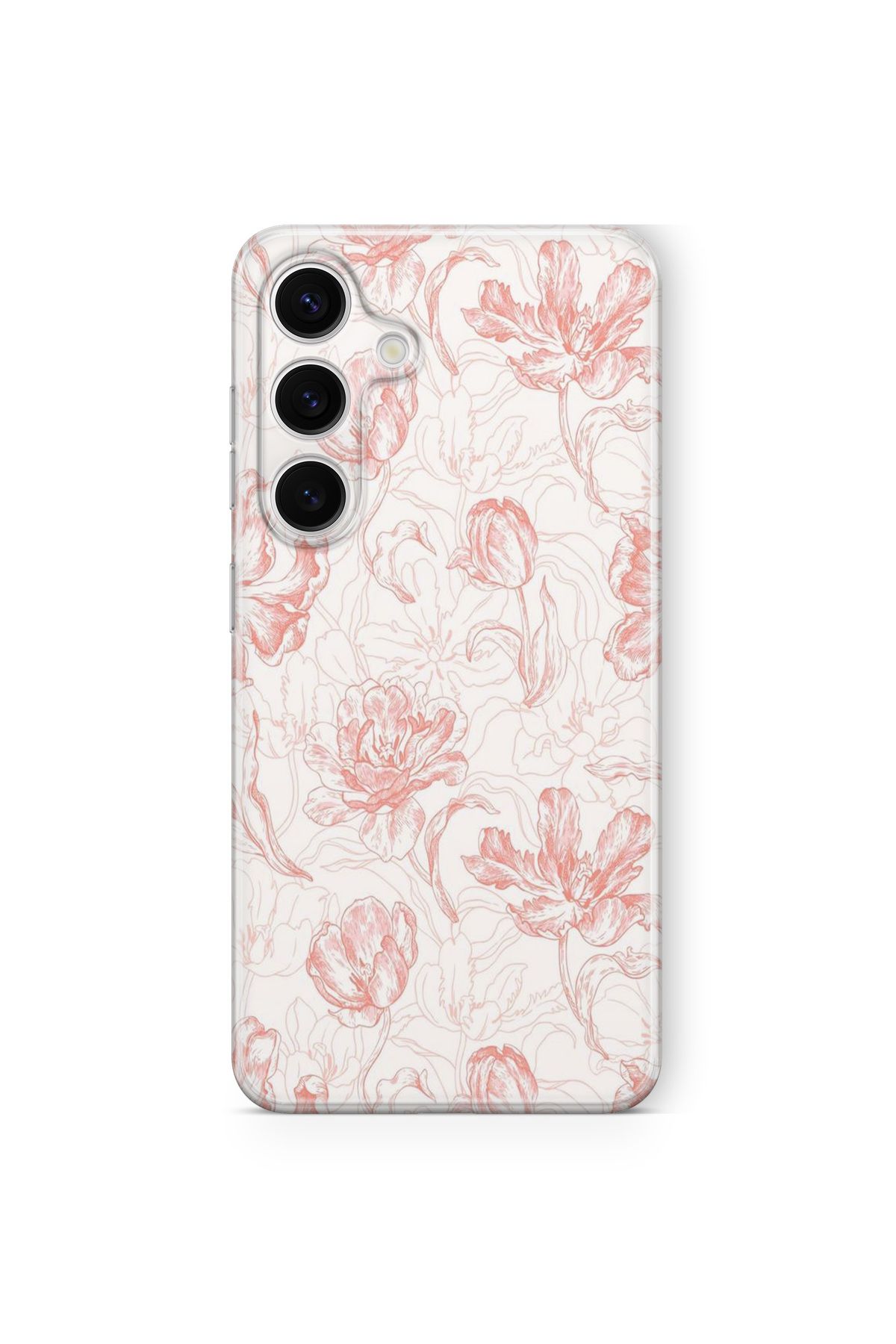 Space Star Samsung Galaxy A16 Uyumlu Flower Art Tasarım Baskılı Şeffaf Kılıf