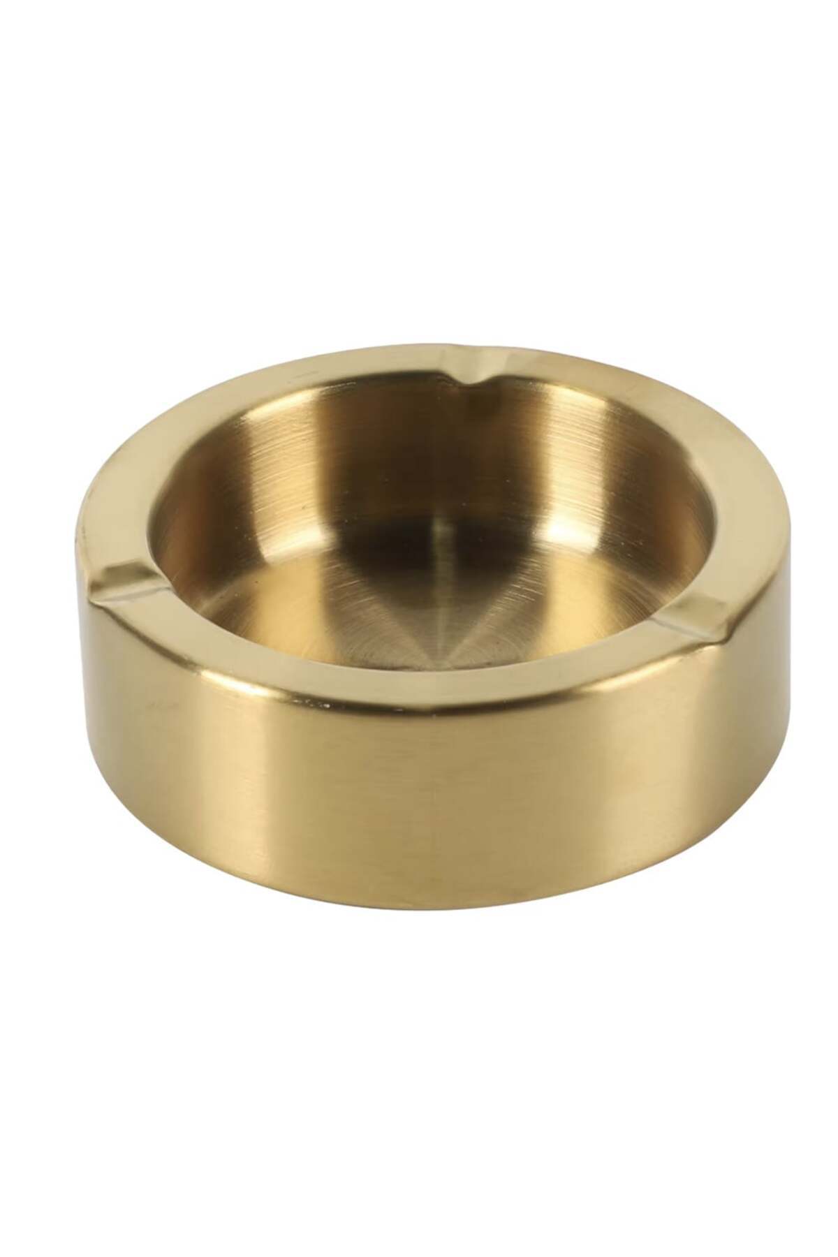 PUFO-Gentle round metal ashtray, 12 cm, gold 1