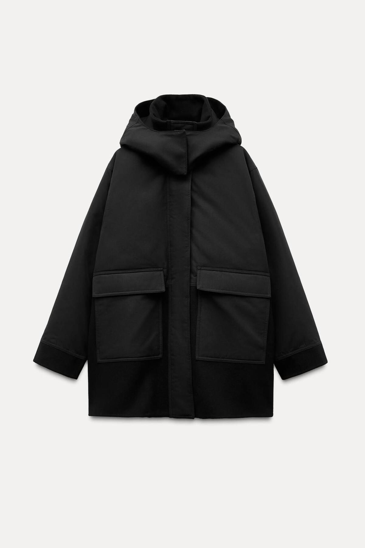 Butik ALLBUCKS ZARA, %50 YÜN İÇERİKLİ PARKA ZW KOLEKSİYONU ABZRA1043