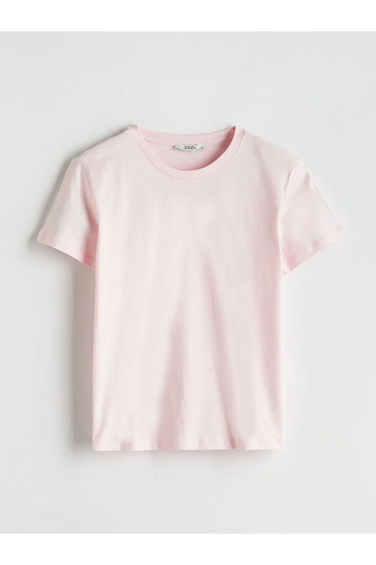LC Waikiki XSIDE Pembe Bisiklet Yaka Kadın Tişört
