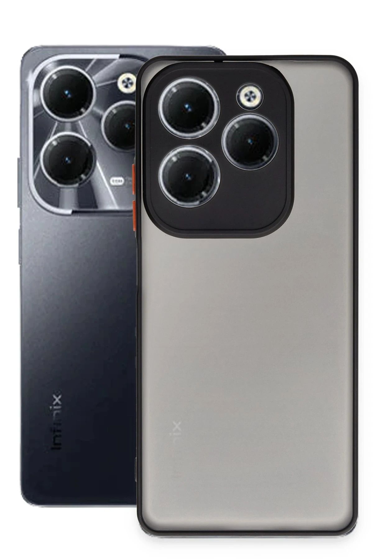 NewFace İnfinix Hot 40 Pro Kılıf Montreal Silikon Kapak - Siyah DPMAH