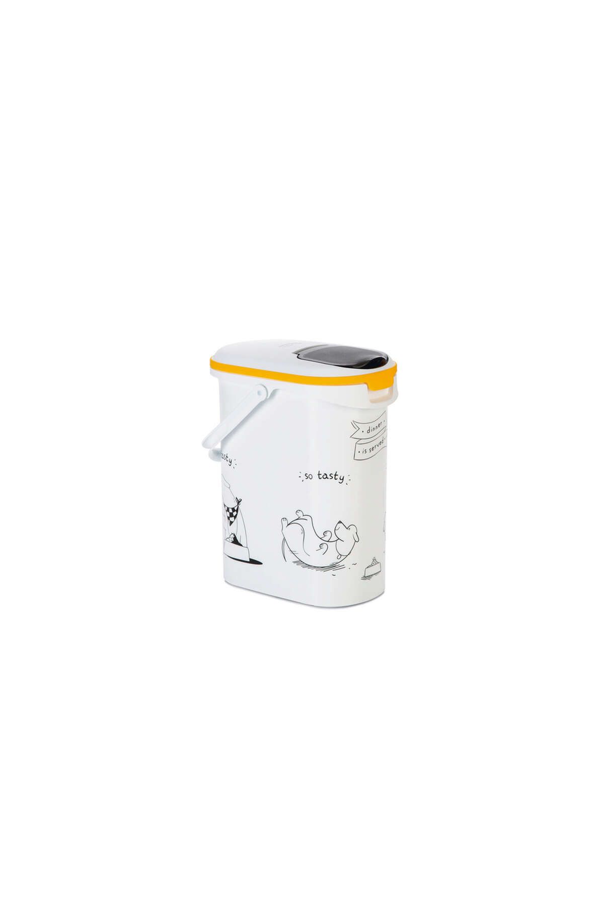 Beeztees Mama Saklama Kabı, Plastik, Beyaz, 10L SVLRS