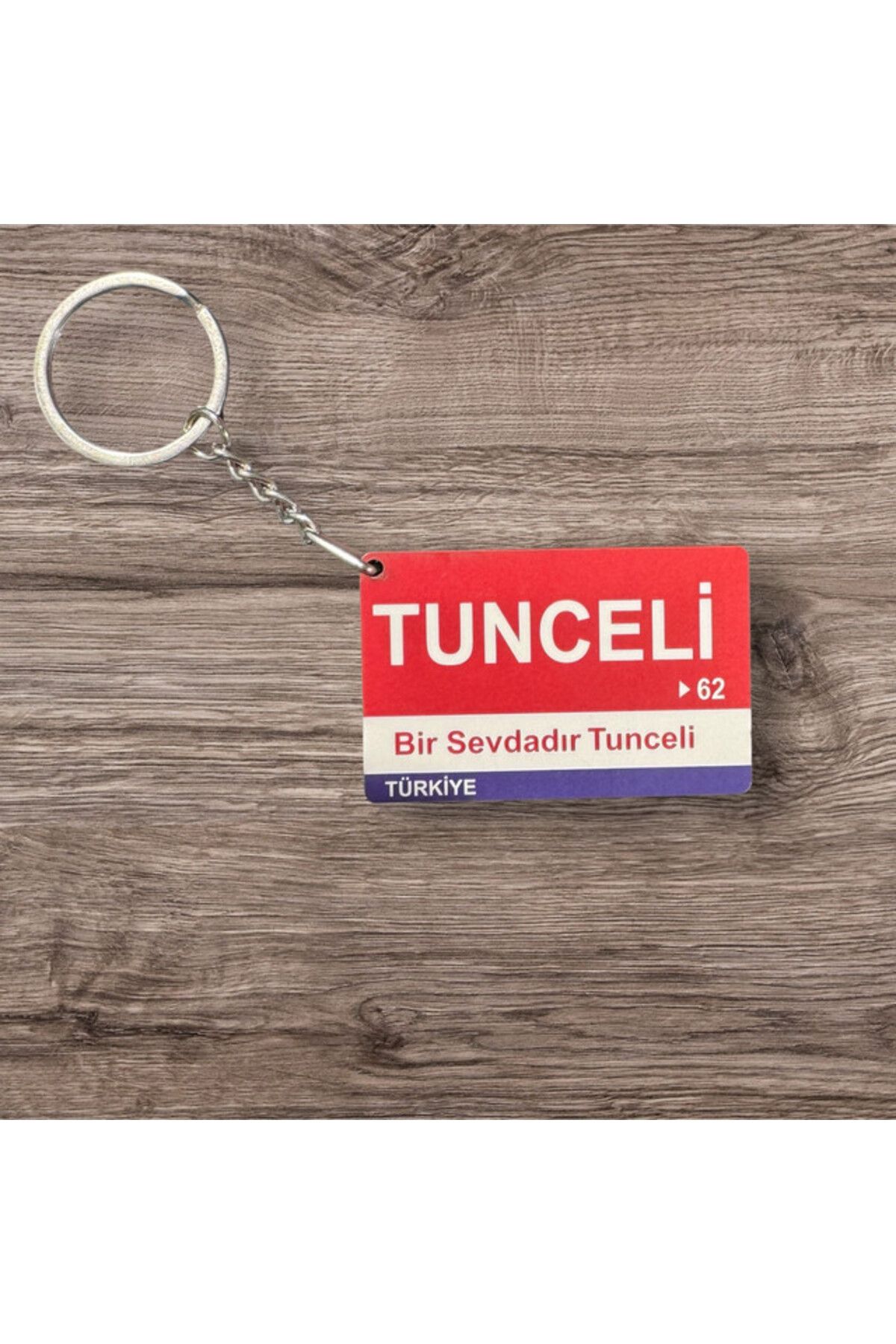 RoyalVance Tunceli Ahşap Anahtarlık – İl ve Şehir Temalı Hediyelik