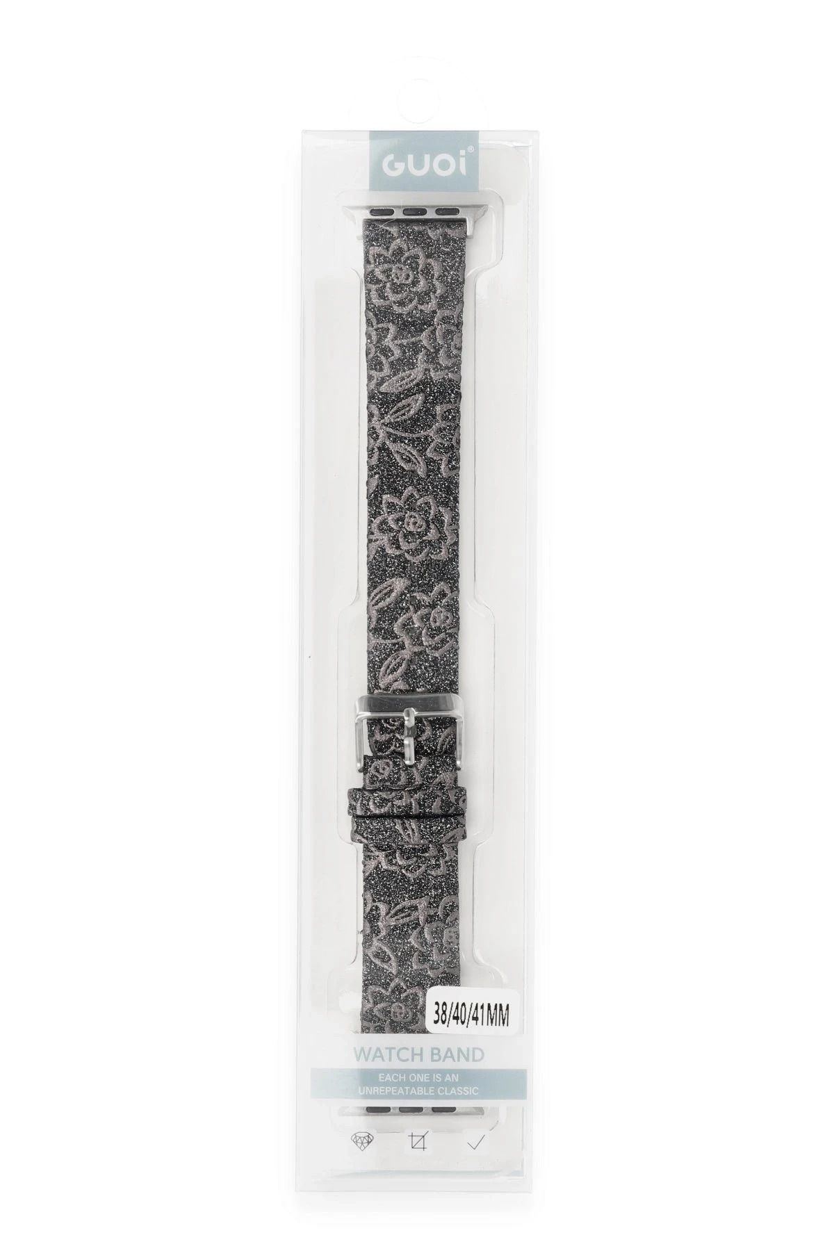 NewFace Apple Watch 38mm Creeper Desenli Kordon - Kahverengi BSTMY