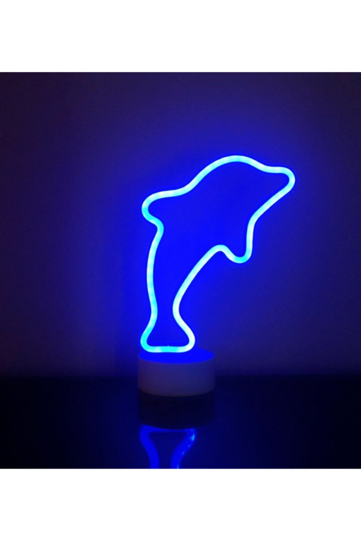 FFM Yunus Neon LED Gece Lambası – Dekoratif Masa Üstü Neon Işık, Çocuk ve Genç Odası Gece Aydınlatması