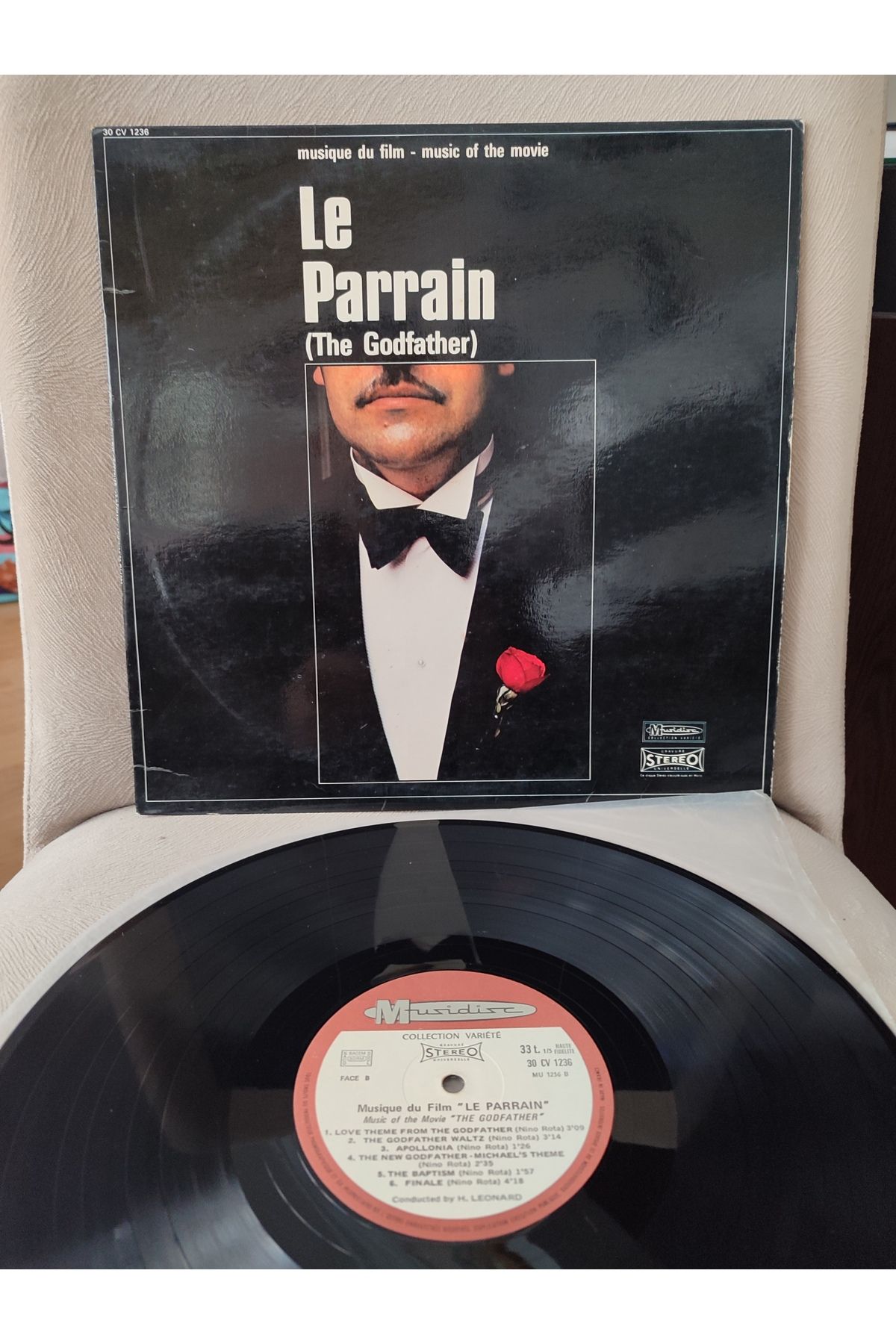 Plakperest LE PARRAIN (BABA FİLMİ) SOUNDTRACK - Nino Rota - 1972 Fransa Basım LP Albüm 2.el