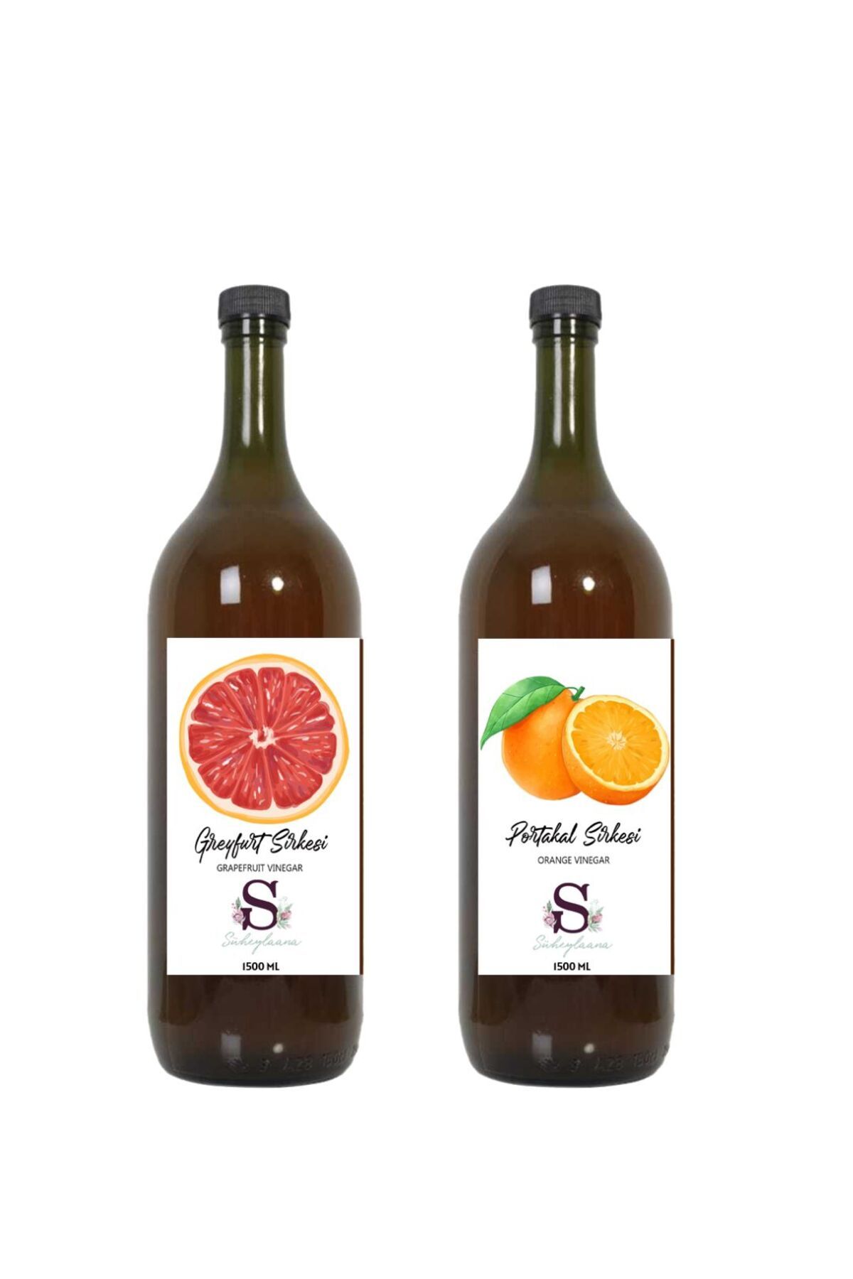 Süheylaana Doğal Greyfurt Sirkesi 1500 Ml - Doğal Portakal Sirkesi 1500 Ml