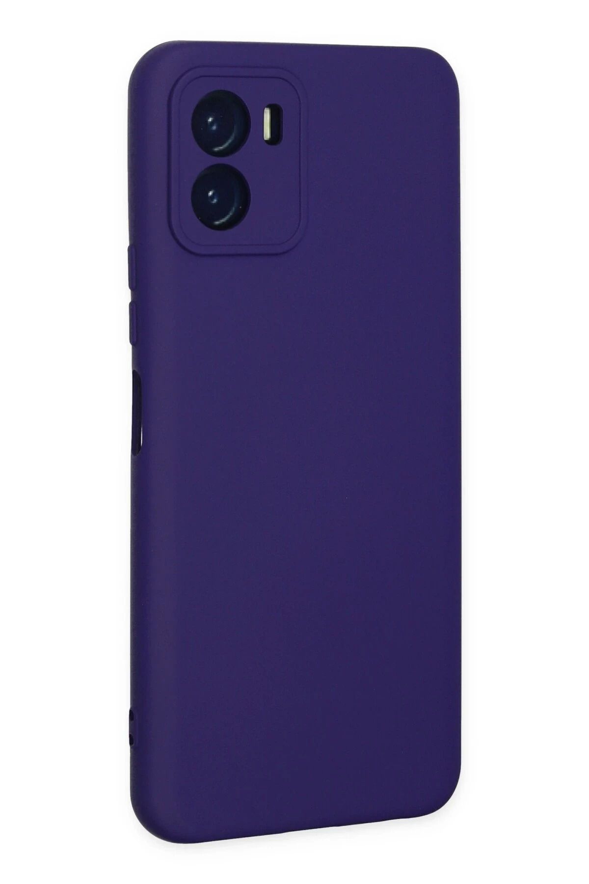 NewFace Vivo Y15S Uyumlu Kılıf Nano içi Kadife Silikon - Mor