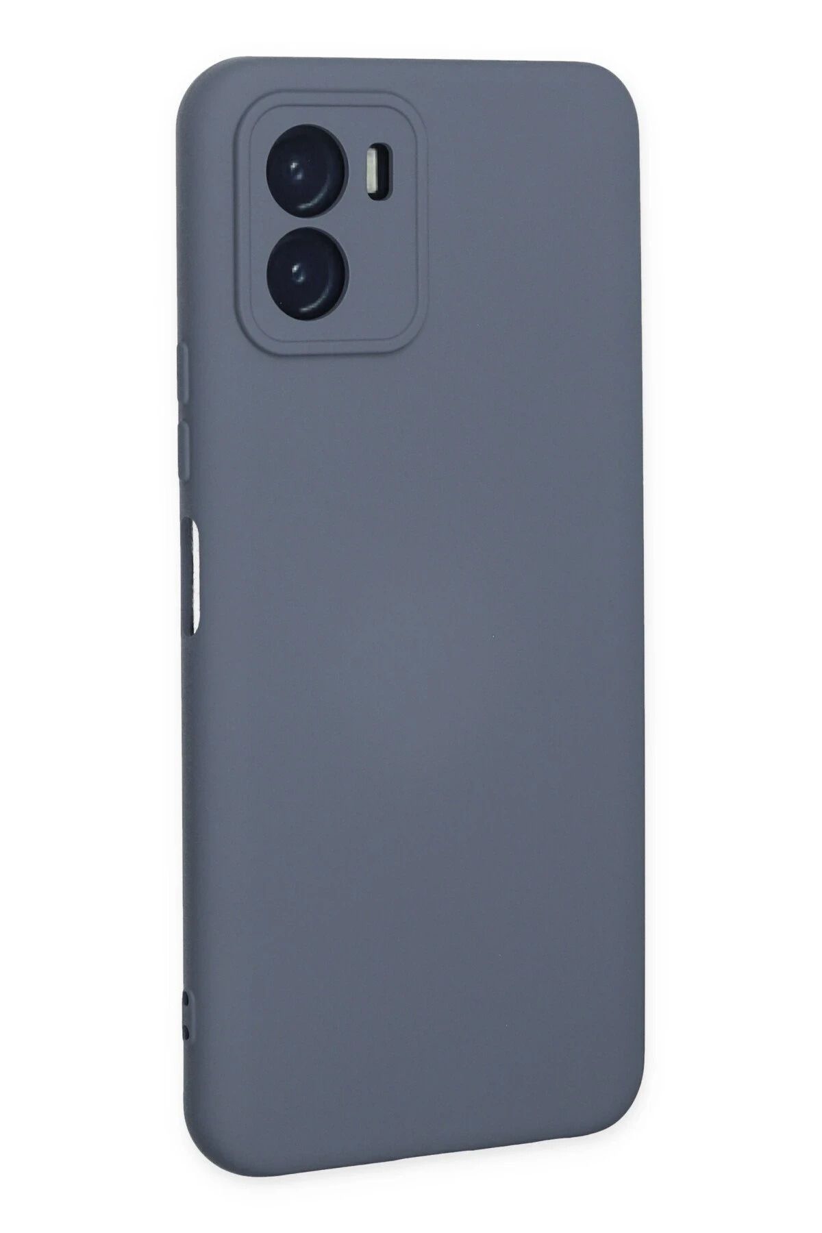 NewFace Vivo Y15S Uyumlu Kılıf Nano içi Kadife Silikon - Gri BSTMY