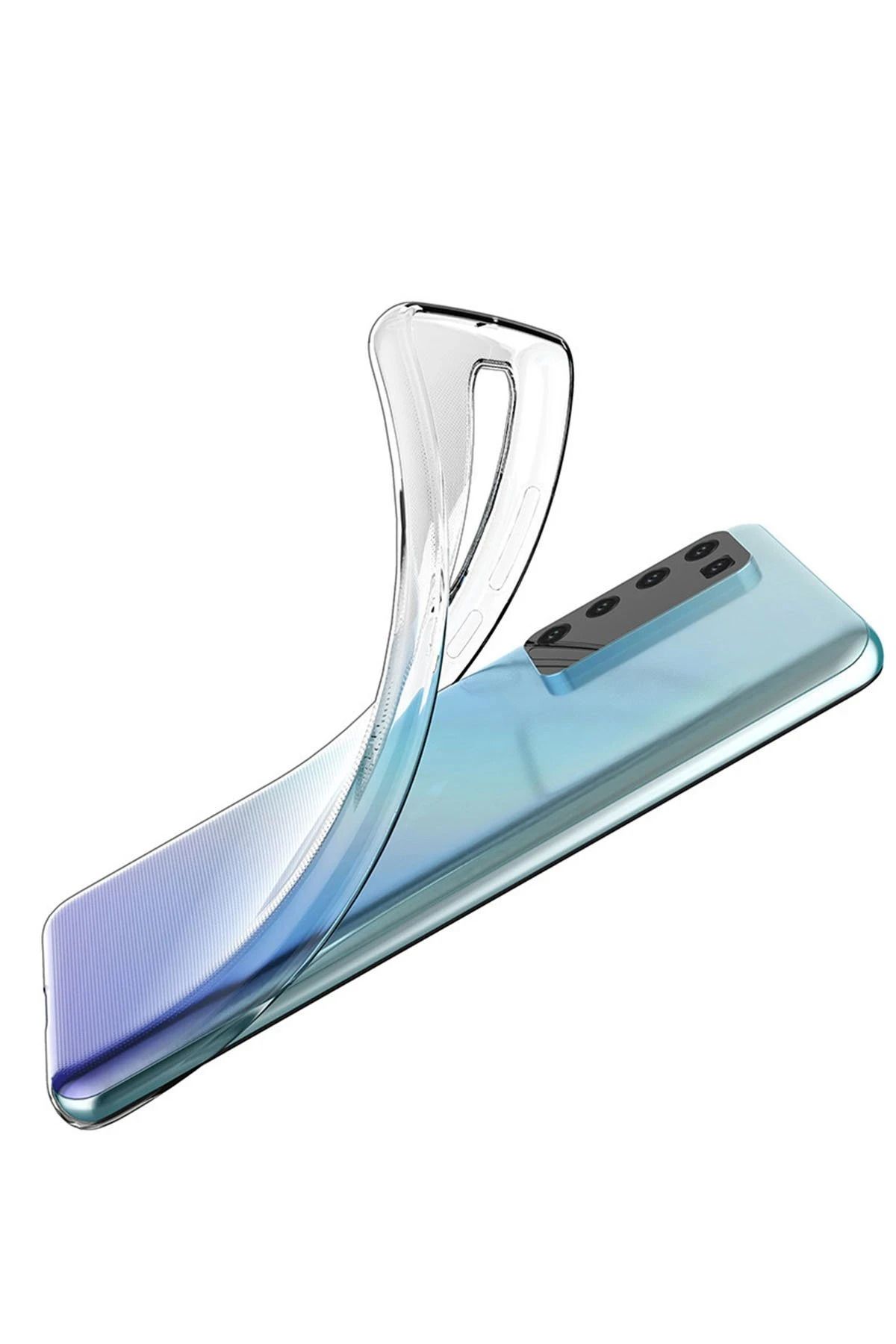 NewFace Huawei P40 Kılıf Lüx Şeffaf Silikon - Şeffaf NRMSA