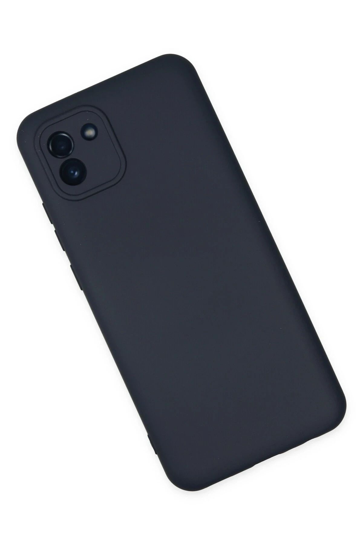 NewFace Galaxy A03 Kılıf Nano içi Kadife Silikon - Lacivert uyumlu